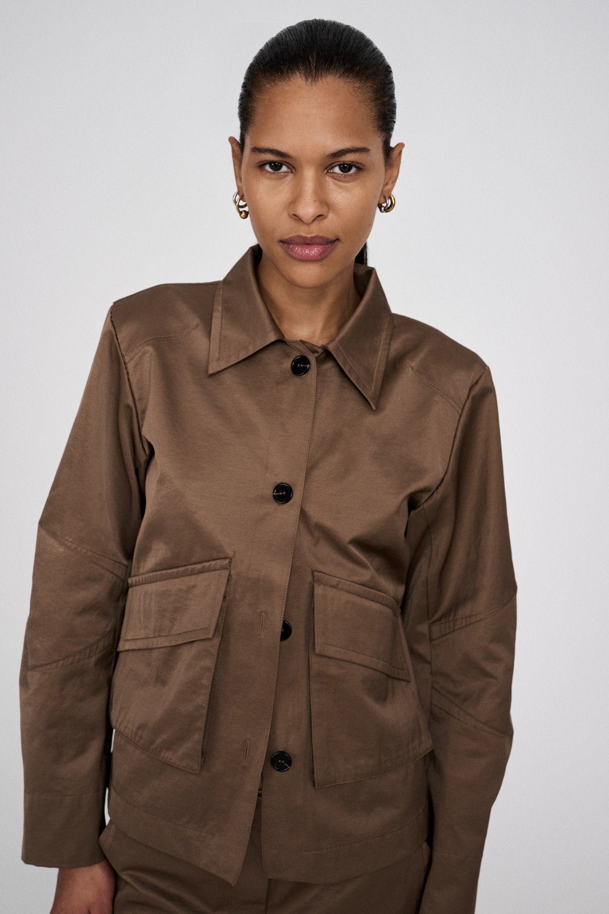 Charmaine - Cotton fusion jacket I Pirate black