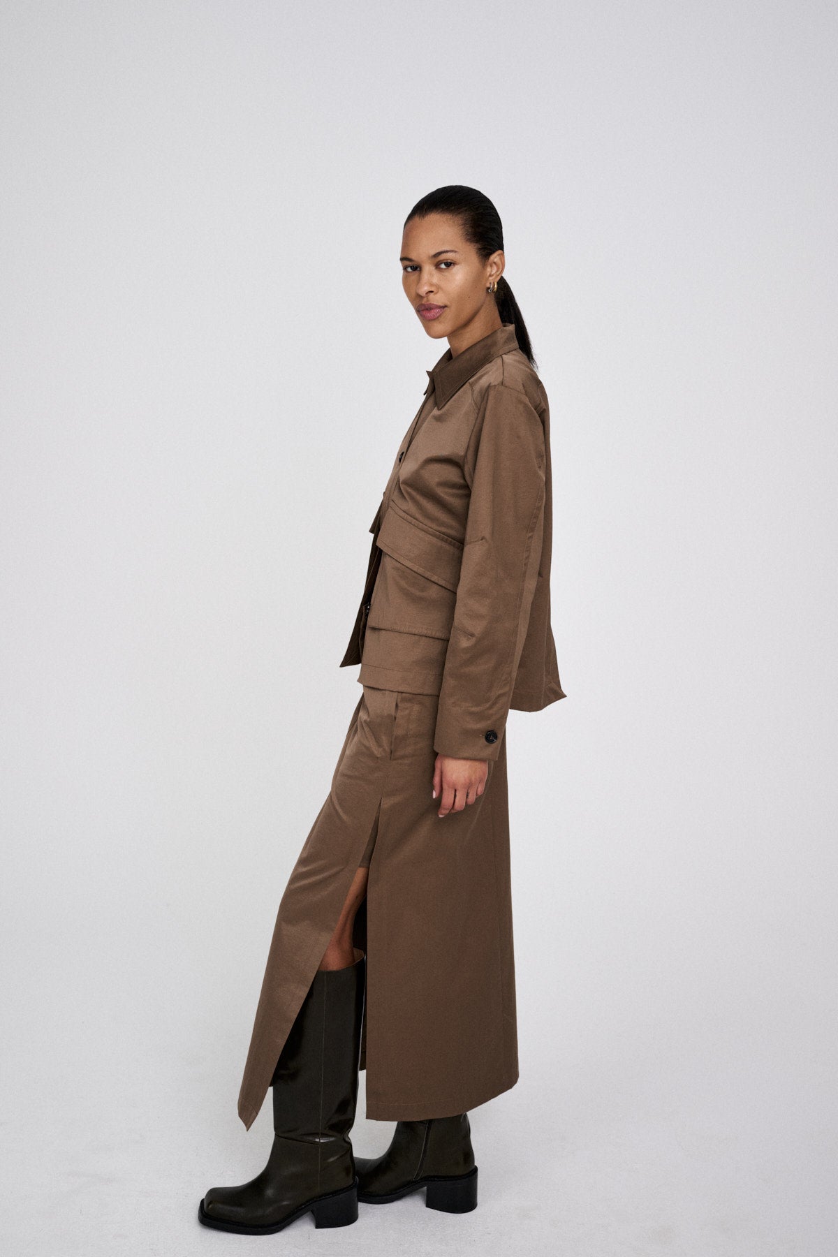 Charmaine - Cotton fusion jacket I Pirate black