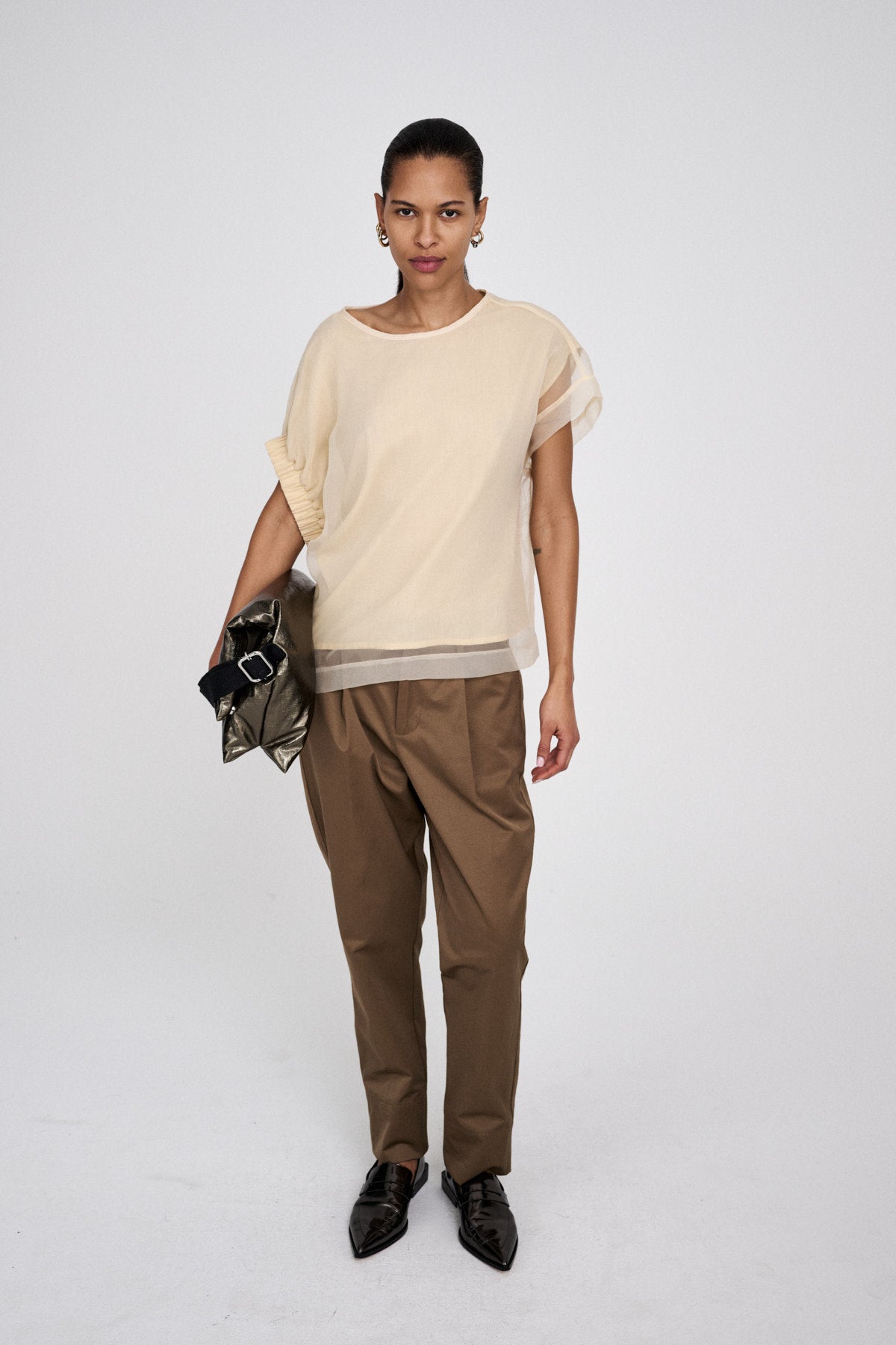 Raina - Cotton fusion pleat pants I Cub