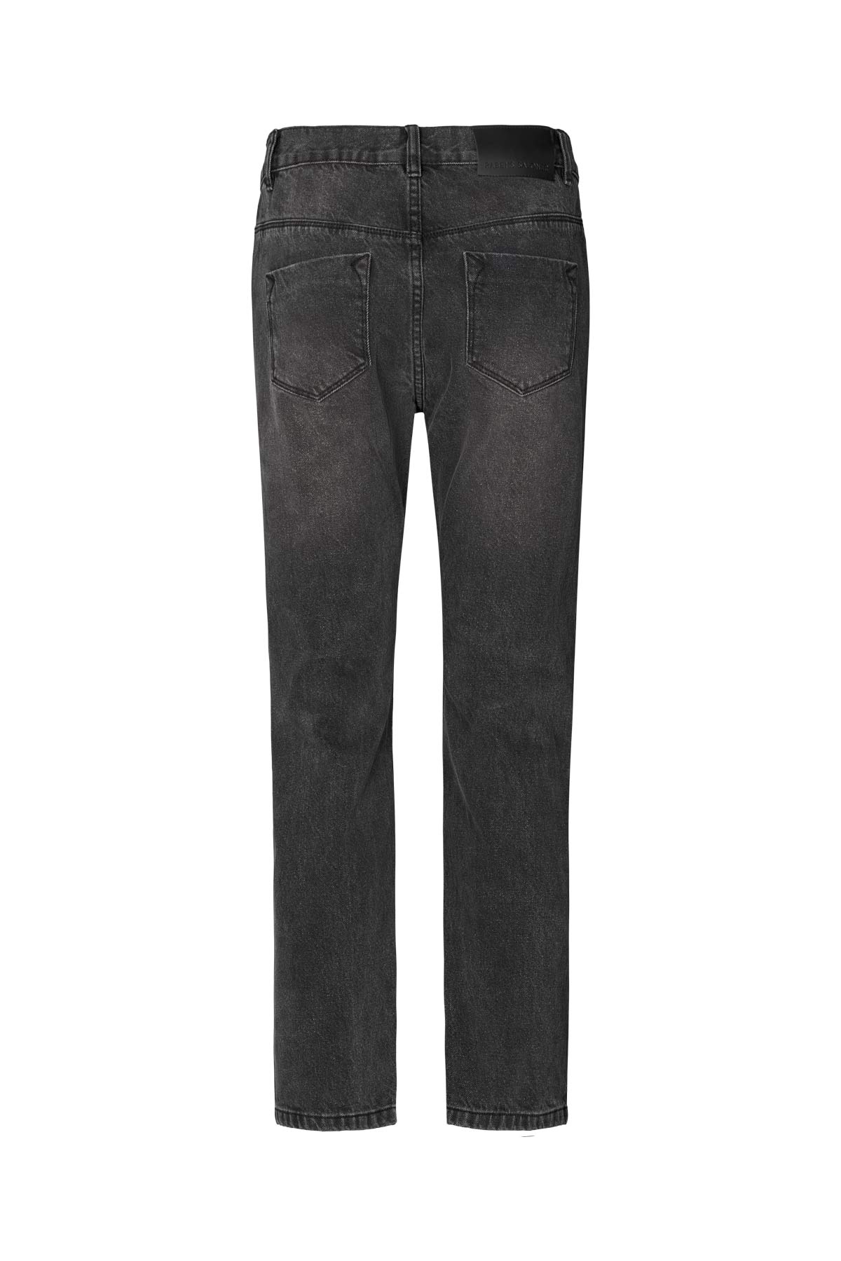 Fine - Denim black cropped pants I Washed black denim