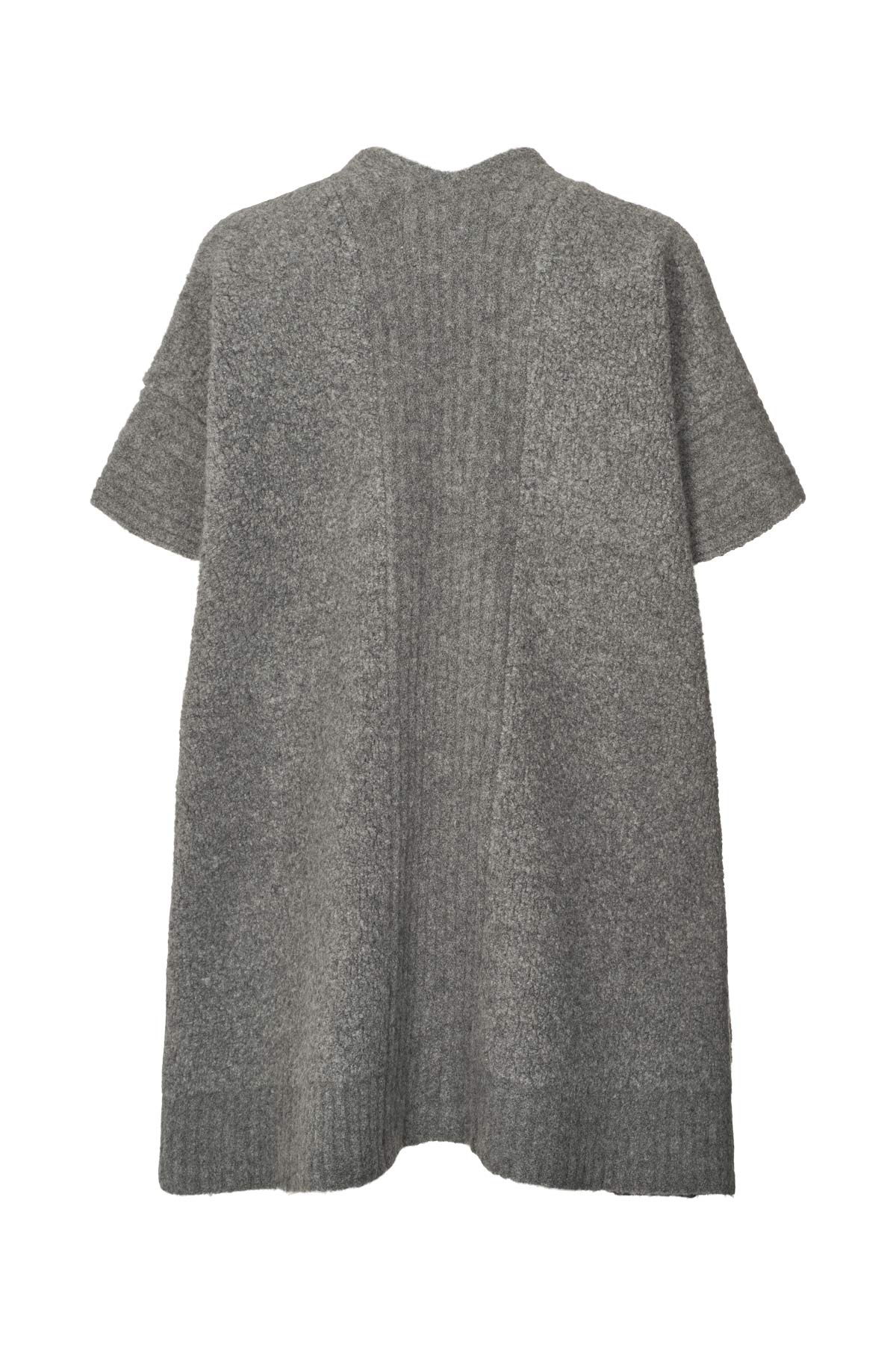 Dorris - Sheep knit cape I Grey melange