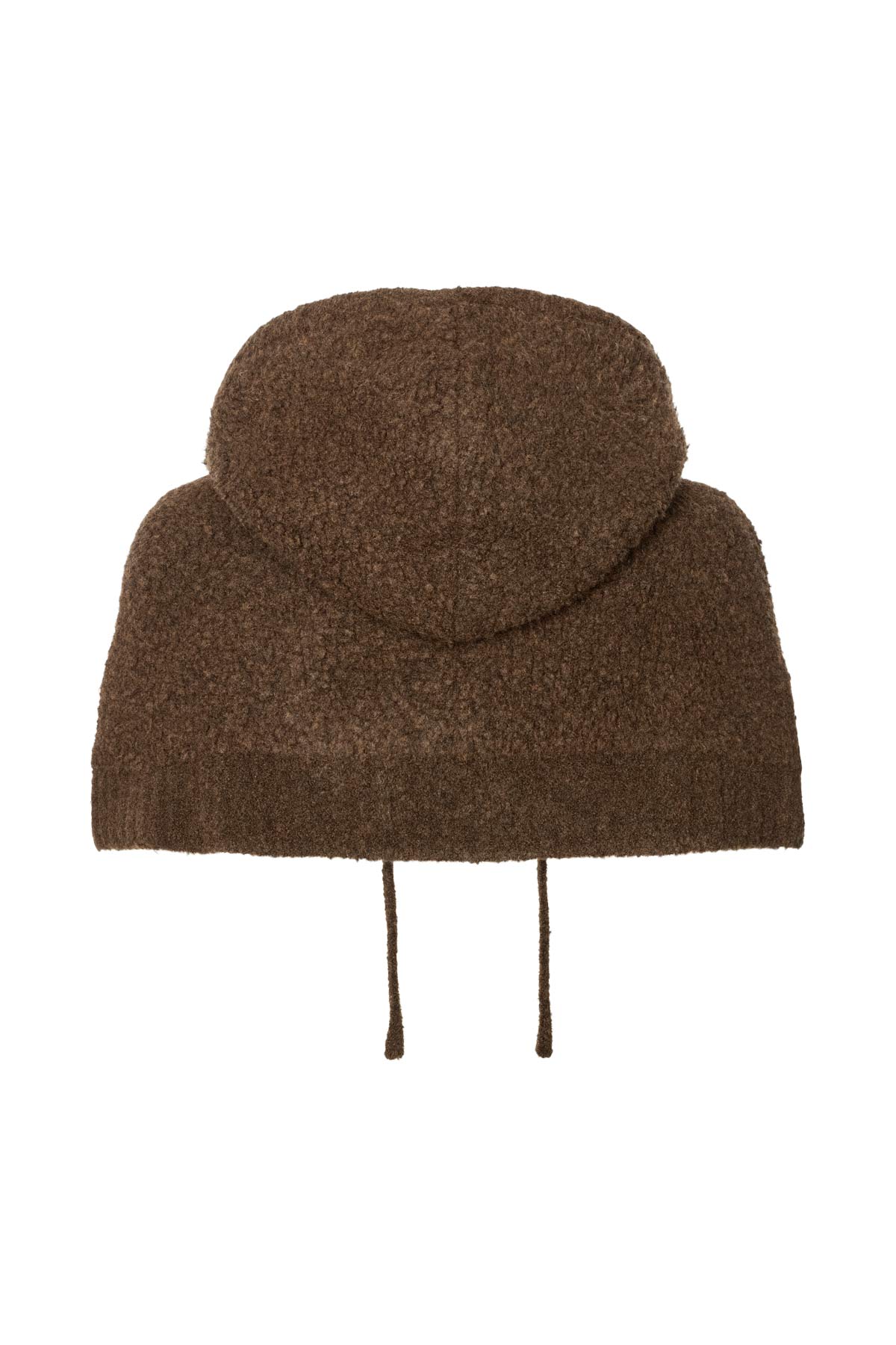 Sinika - Sheep knit hood I Dark brown