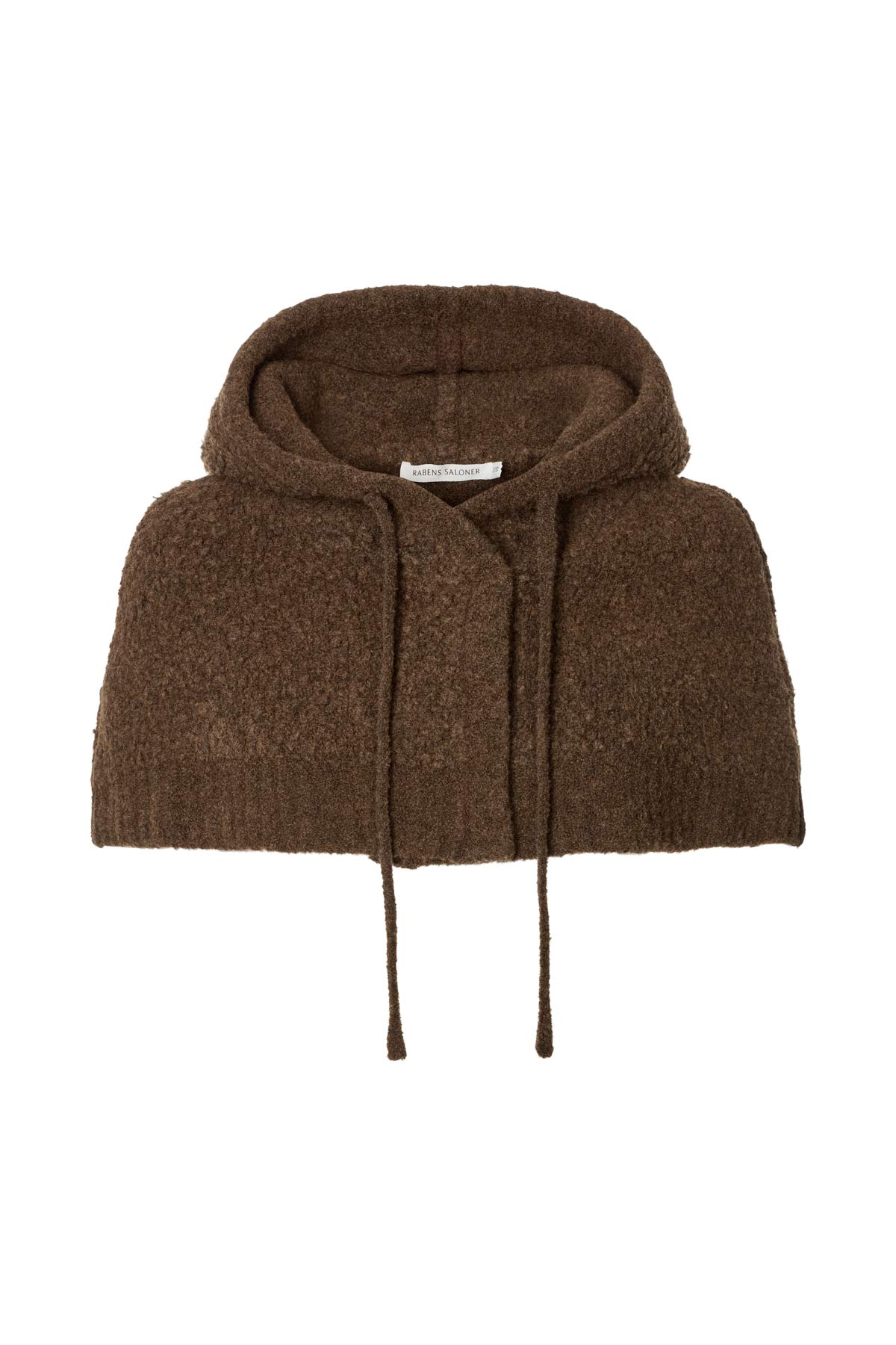 Sinika - Sheep knit hood I Dark brown