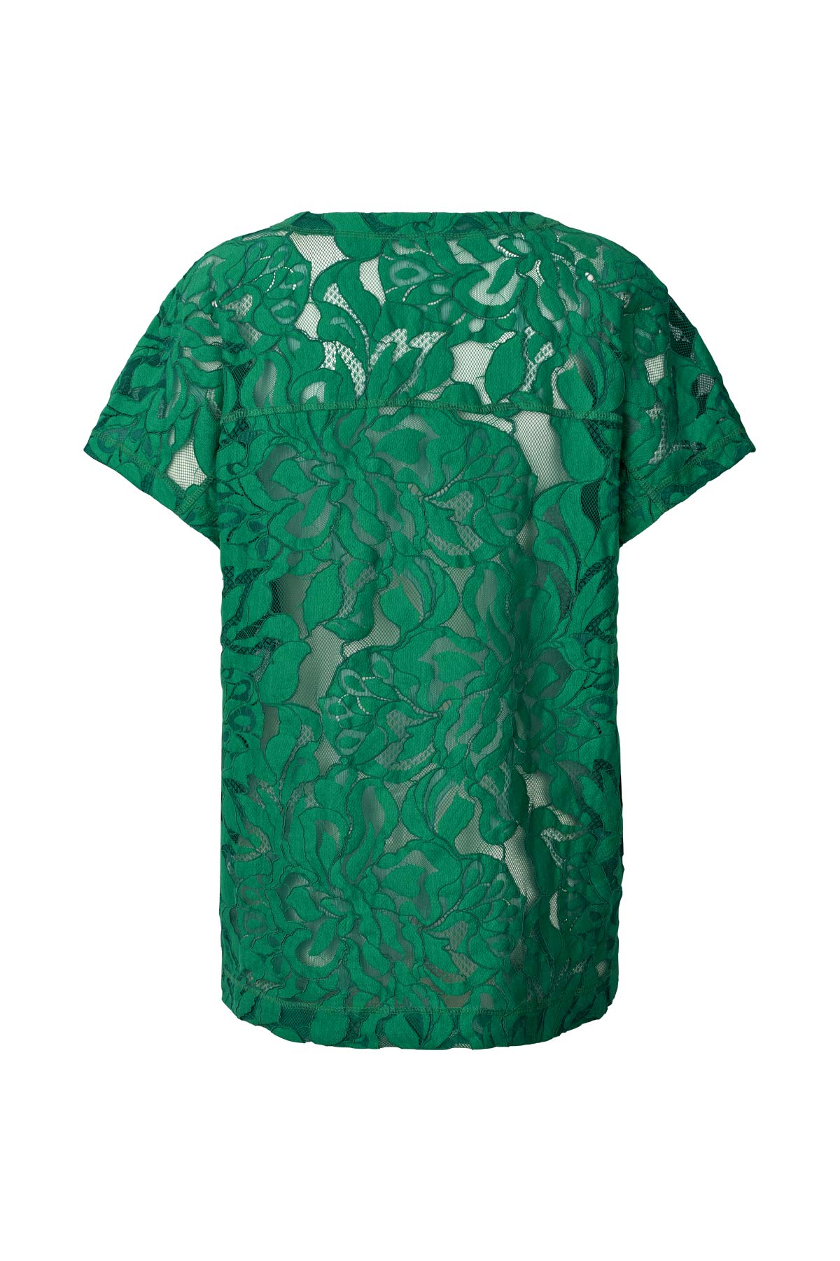 Enia - Orchid lace oversize t-shirt I Verdant green