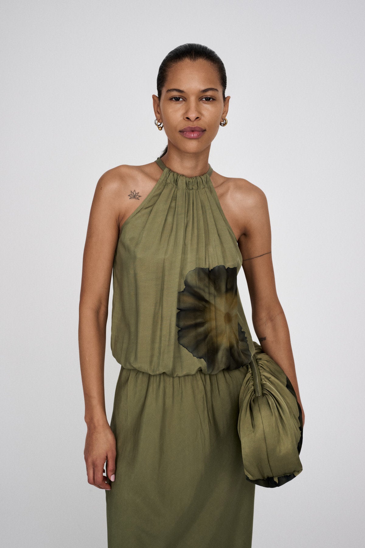 Othella - Bloom clutch bag I Hazelnut combo