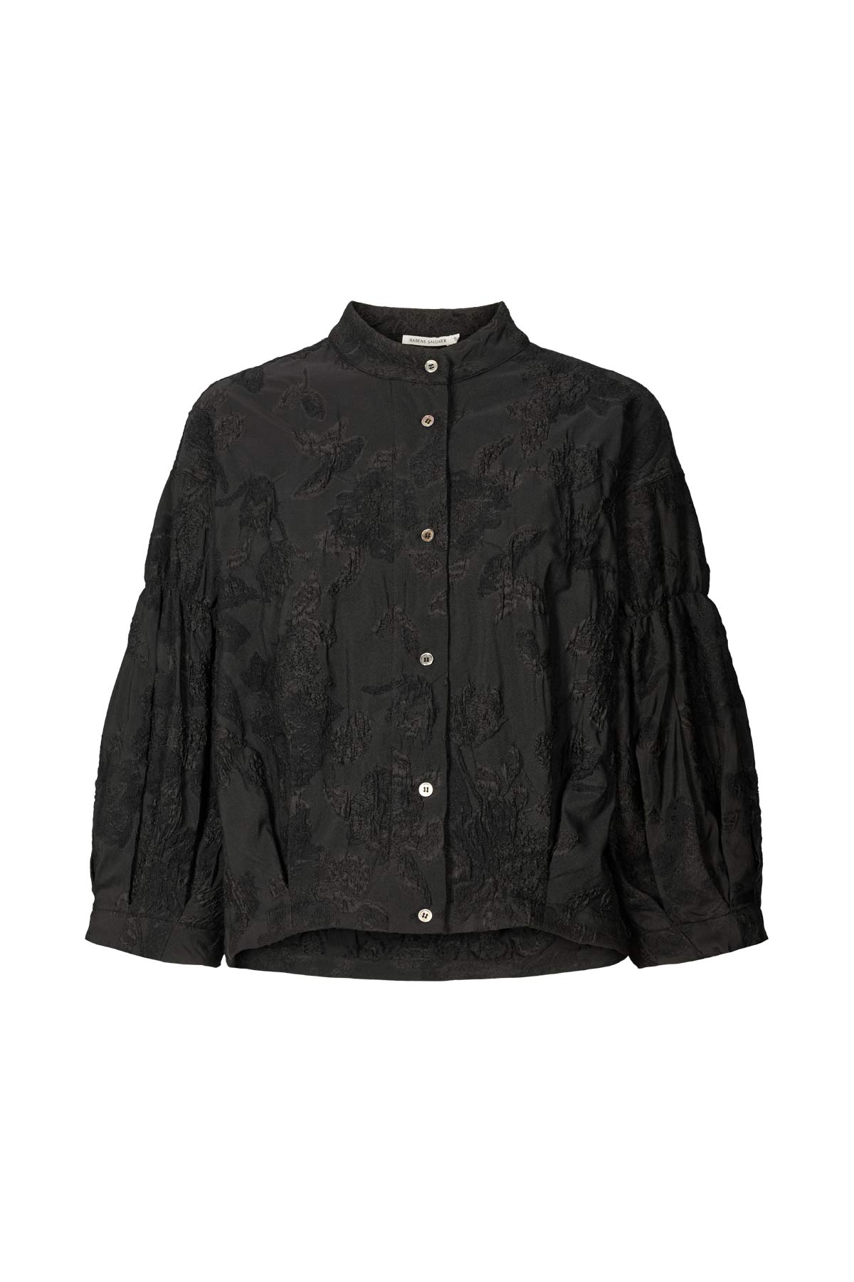 Clipped jacquard shirt jacket - Candie I Pirate black