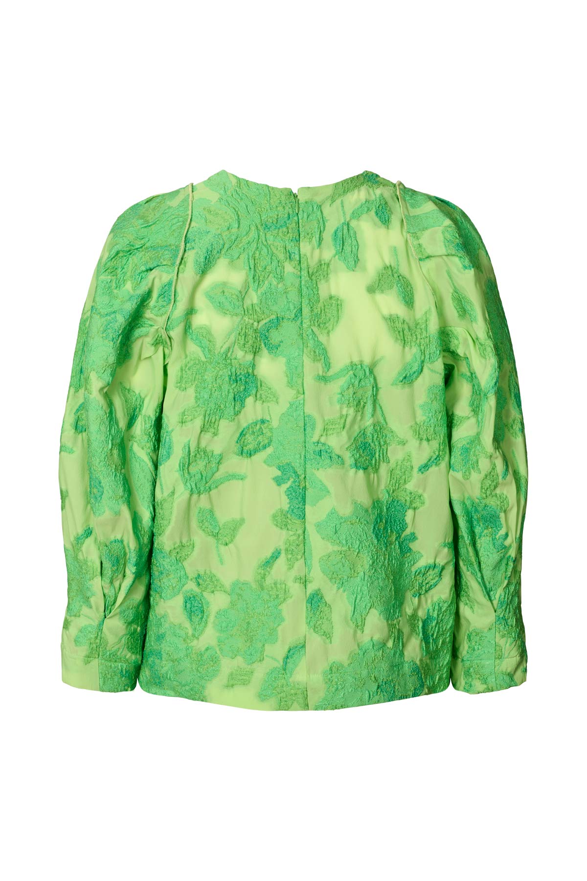Clipped jacquard blouse - Peyton I Viper green