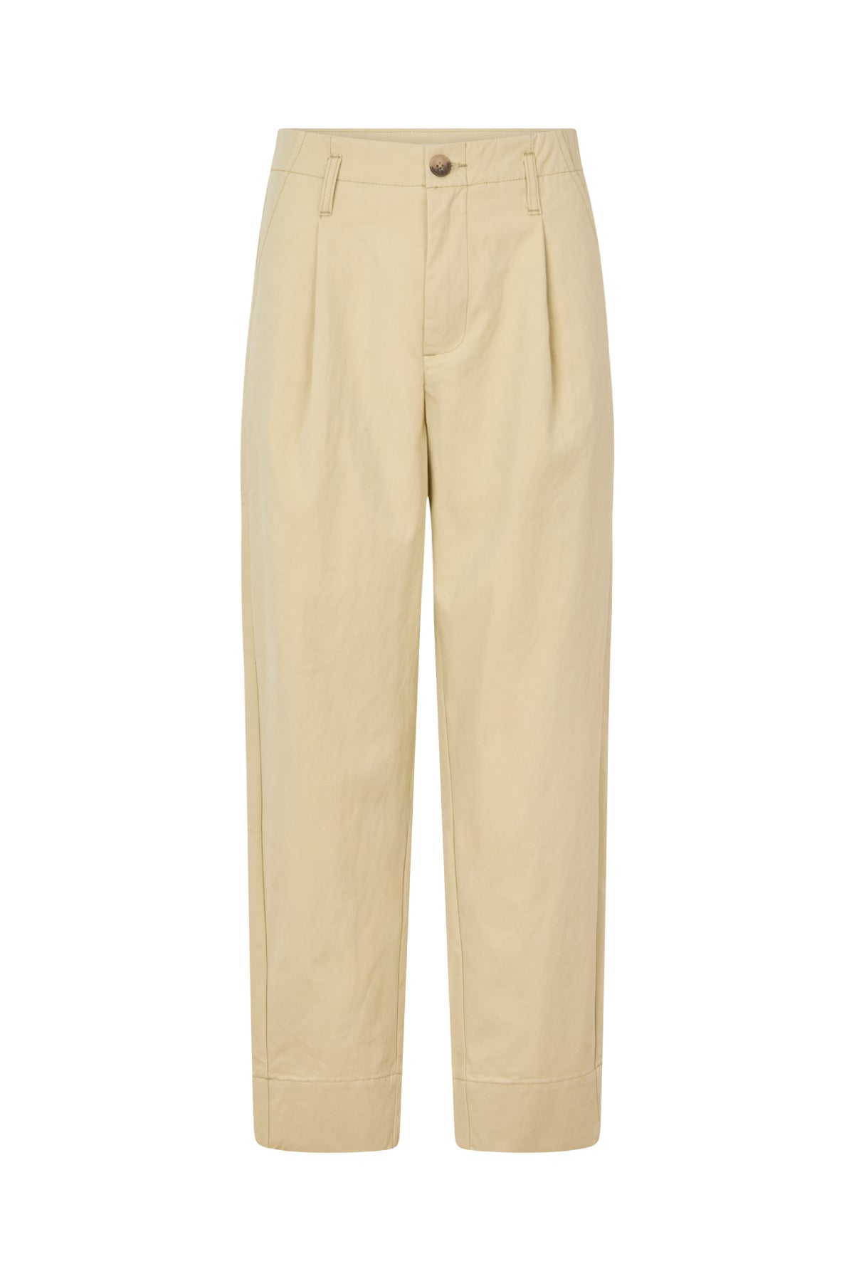 Raina - Utility pleat pant I Ecru