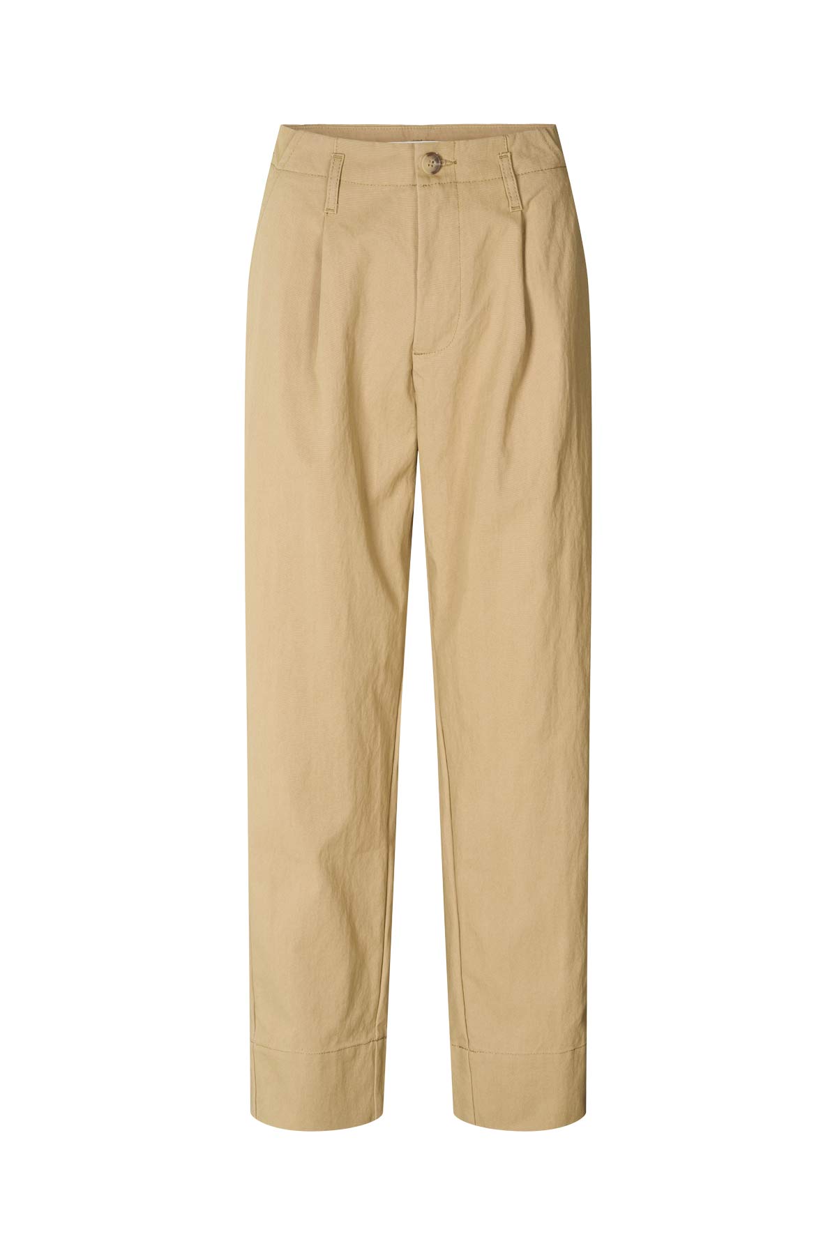 Raina - Utility pleat pant I Warm sand