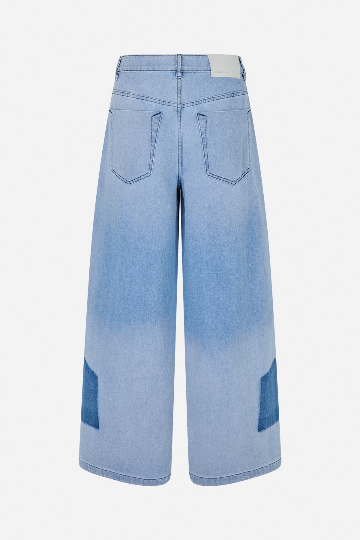 Lane - Light denim wide leg pants I Light washed denim