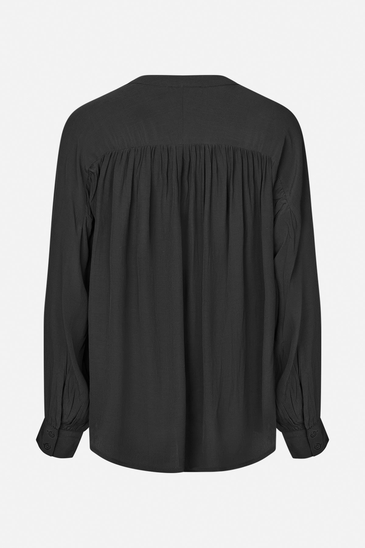 Meg - Sheer lace shirt I Faded black