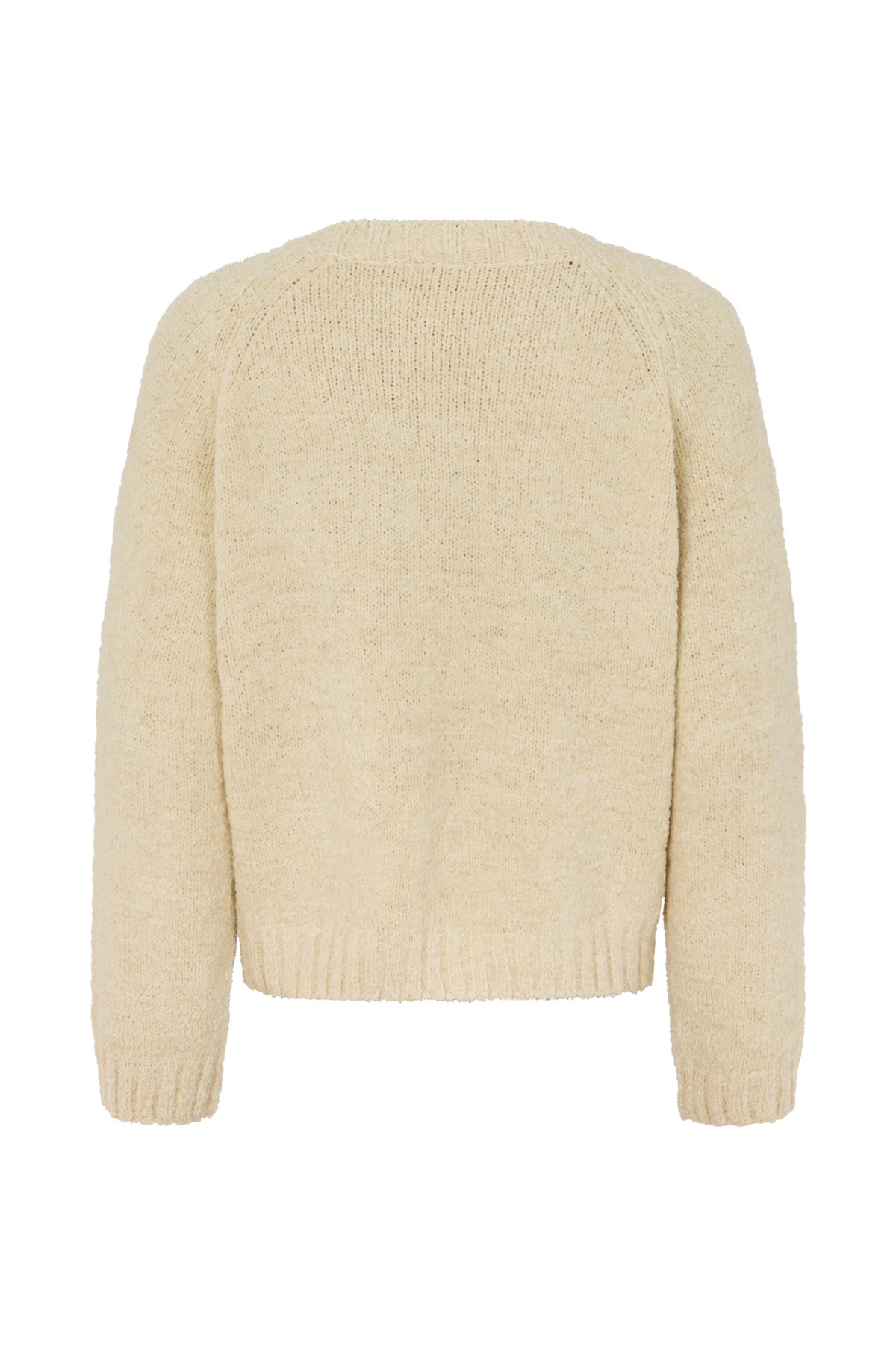 Regitze - Towelling knit small boxy top I Sand