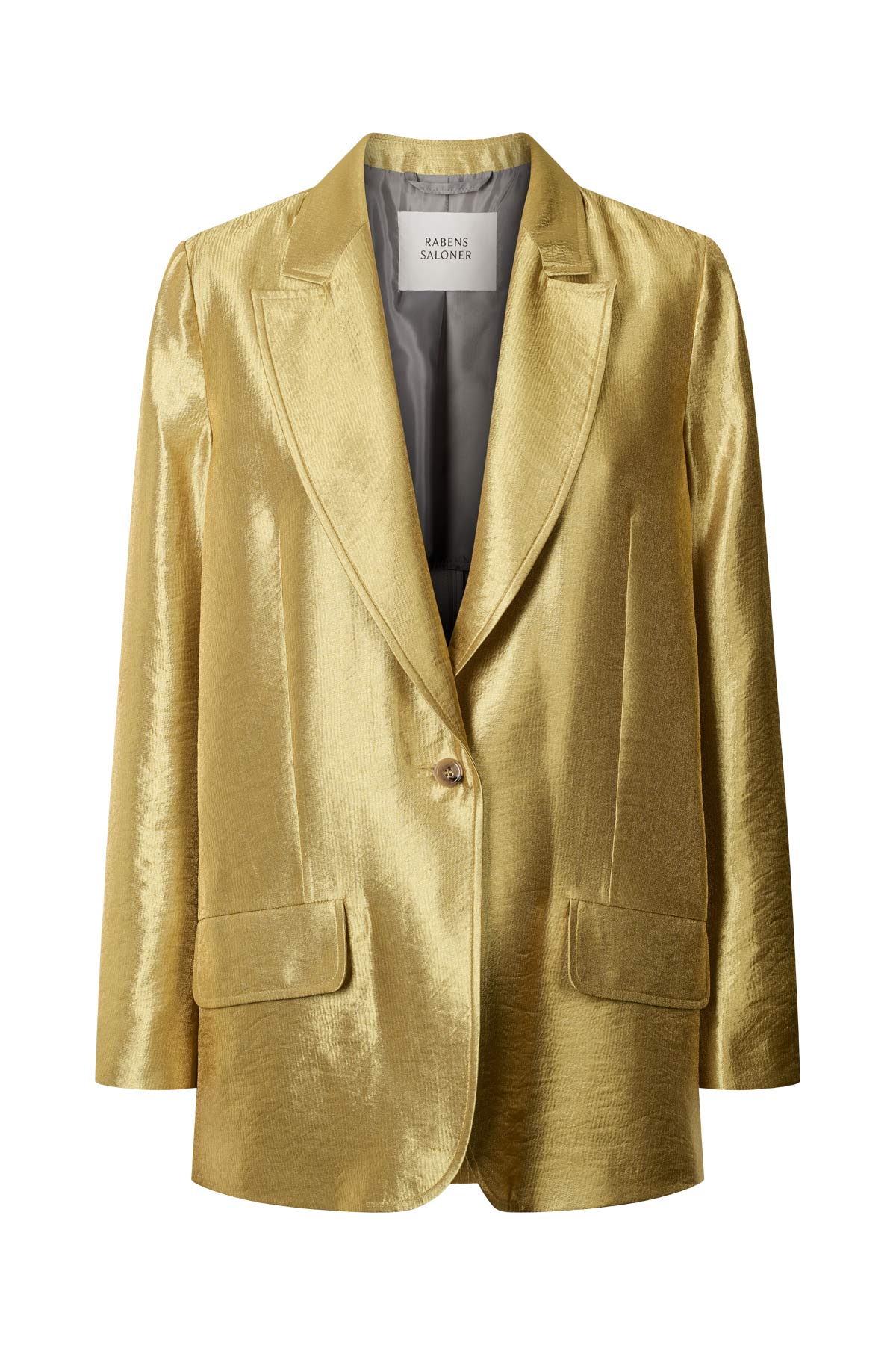 Alona - Woven gold jacket I Gold