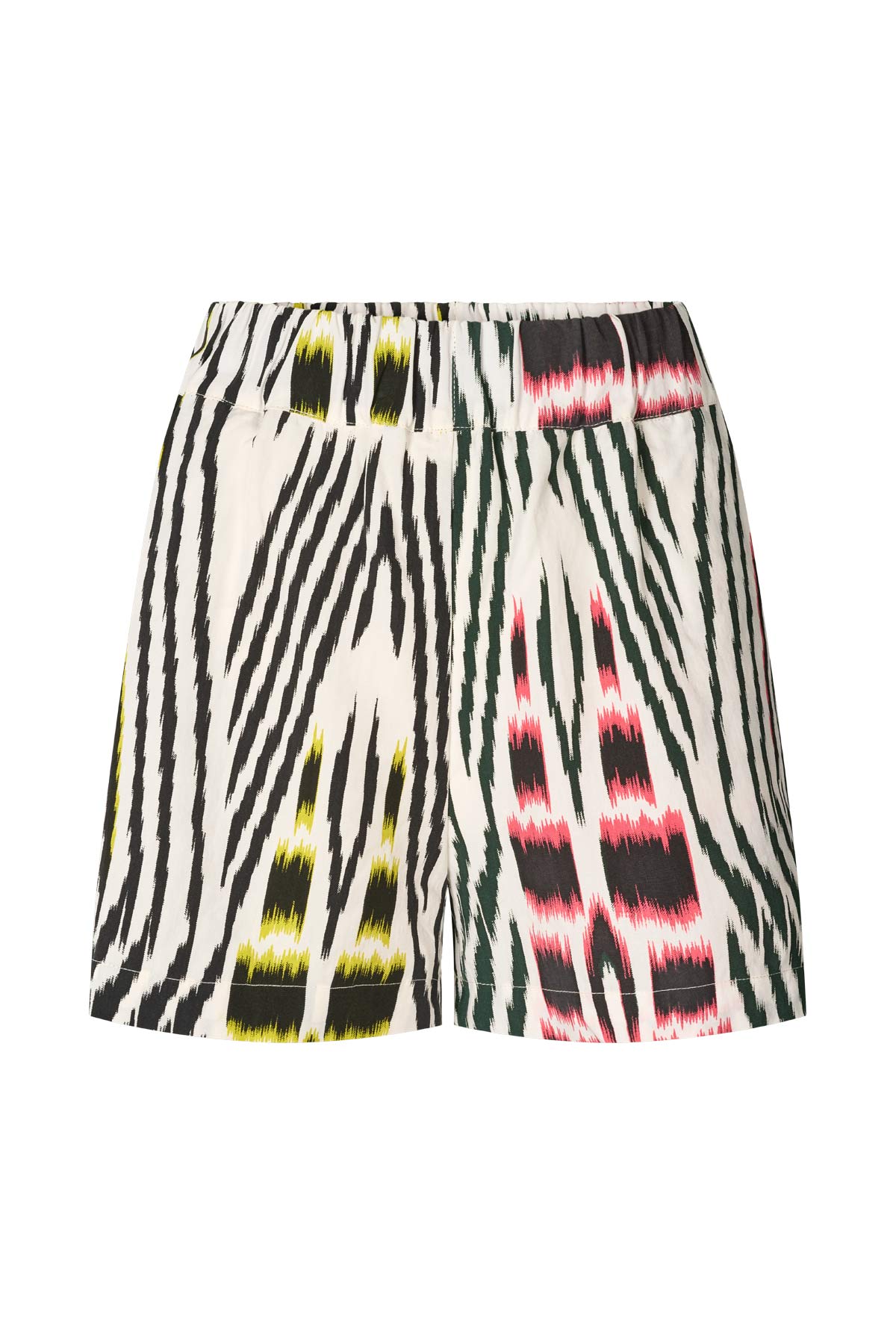Lania - Ikat combo shorts I Citrus black ivory & pink combo
