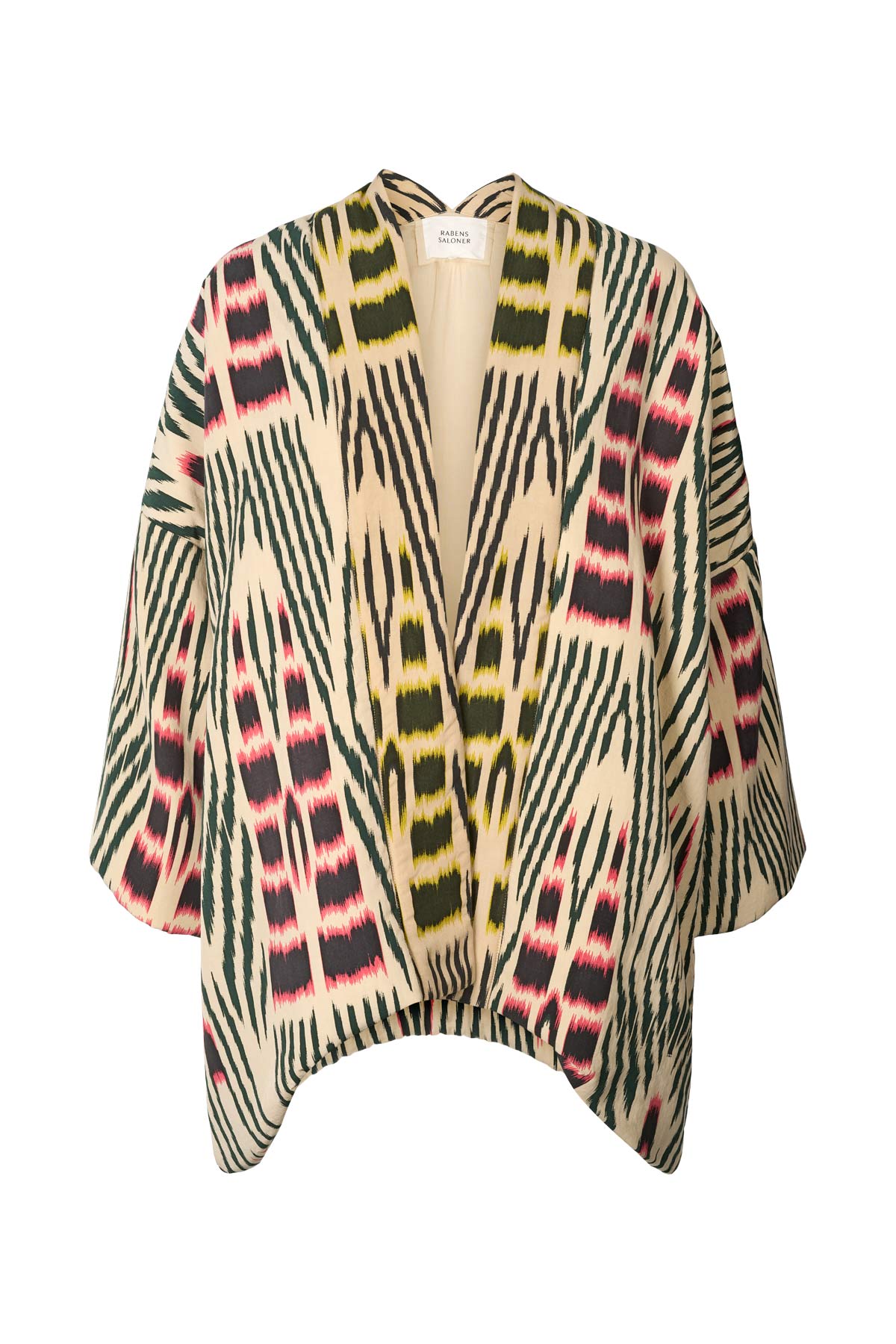 Abba - Ikat combo padded kimono I Forest pink sand & citrus combo