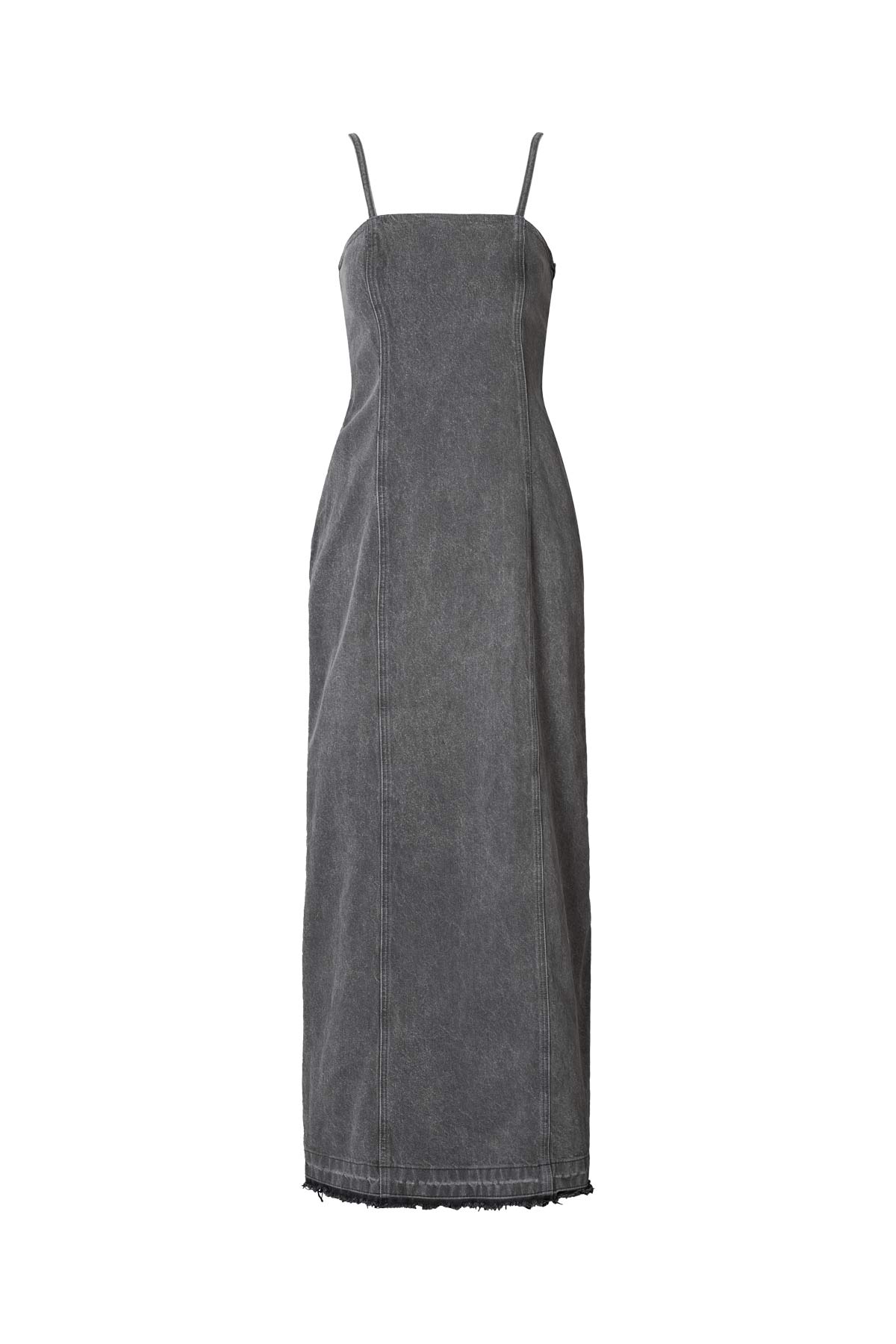 Anizette - Grey denim fitted dress I Washed grey