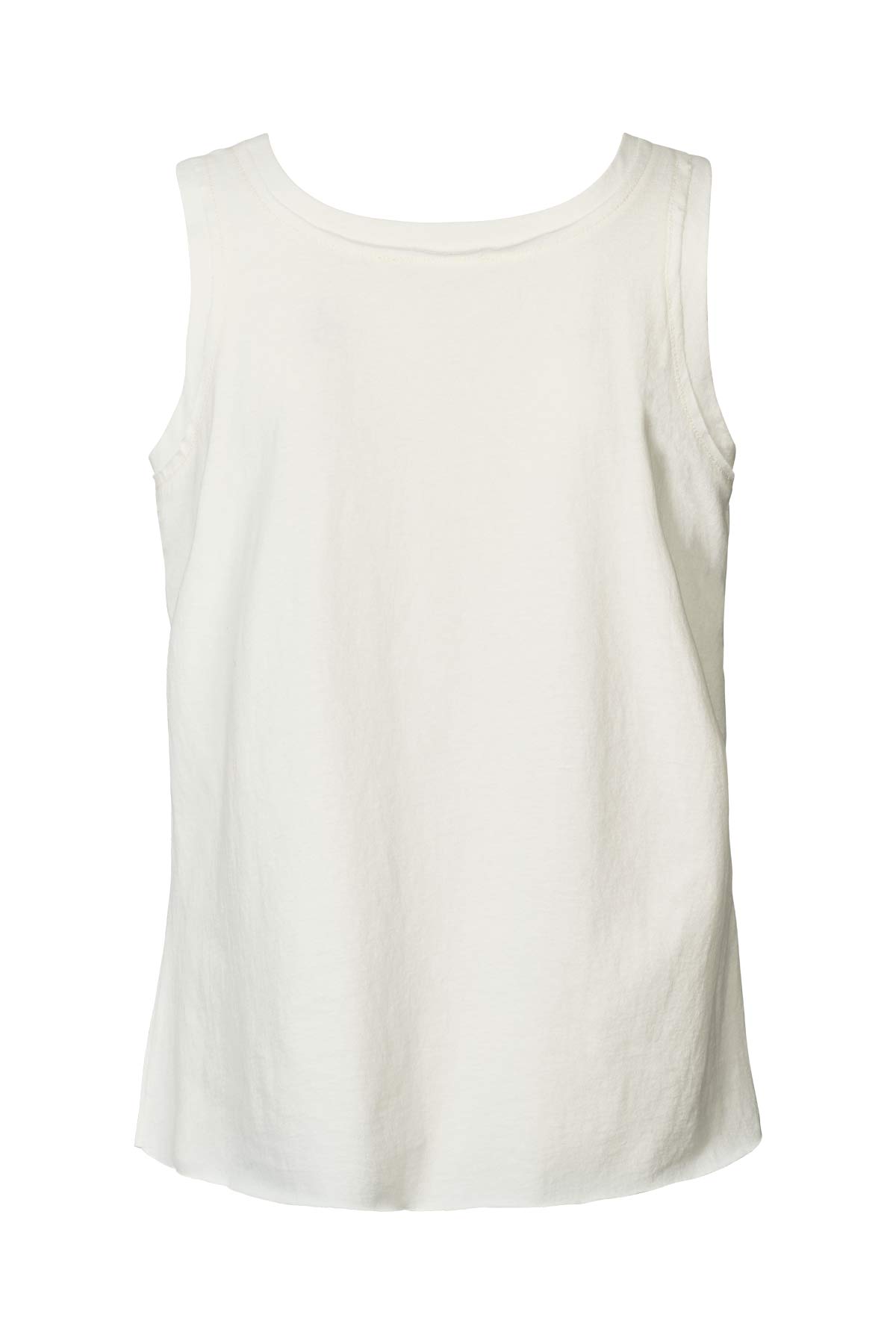 Abbi - Vintage jersey pocket tank top I Chalk