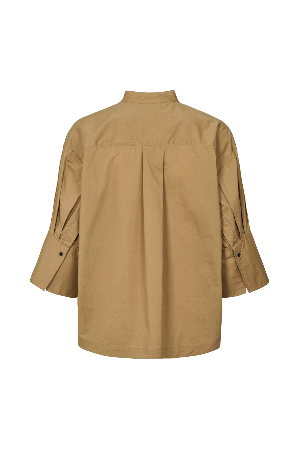 Seval - Poplin boxy shirt I Havanna brown