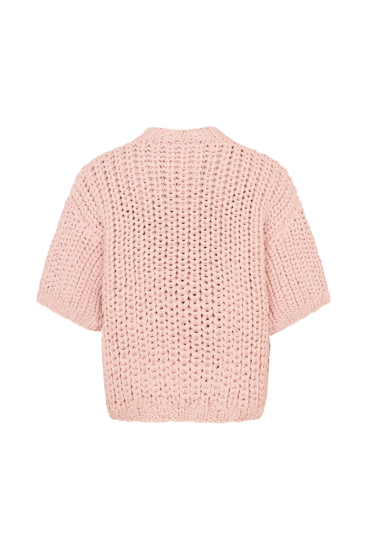 Alice - Rope knit cardigan I Blush
