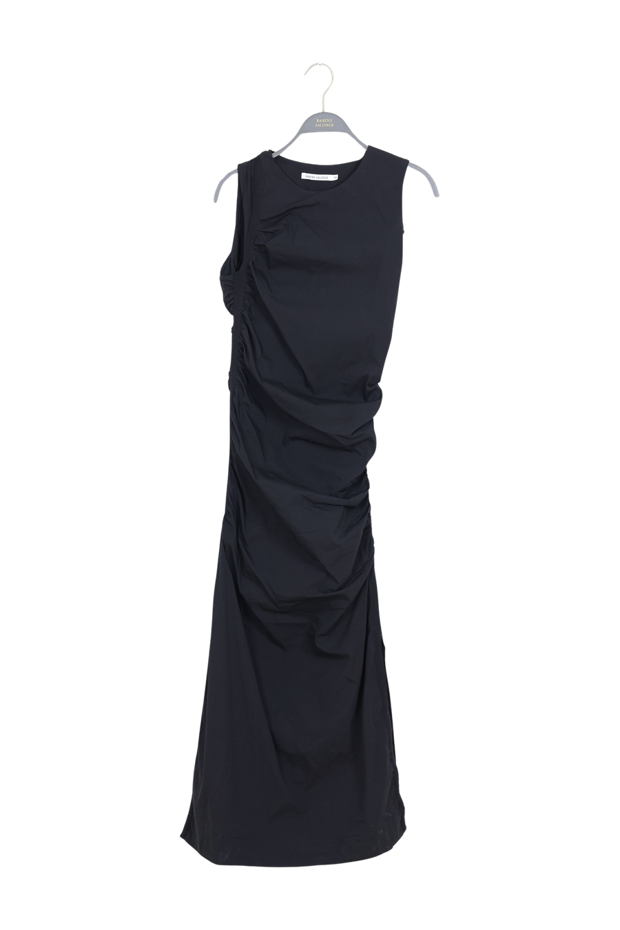 PreLoved Bibber - Papery fitted long dress I Black - XS