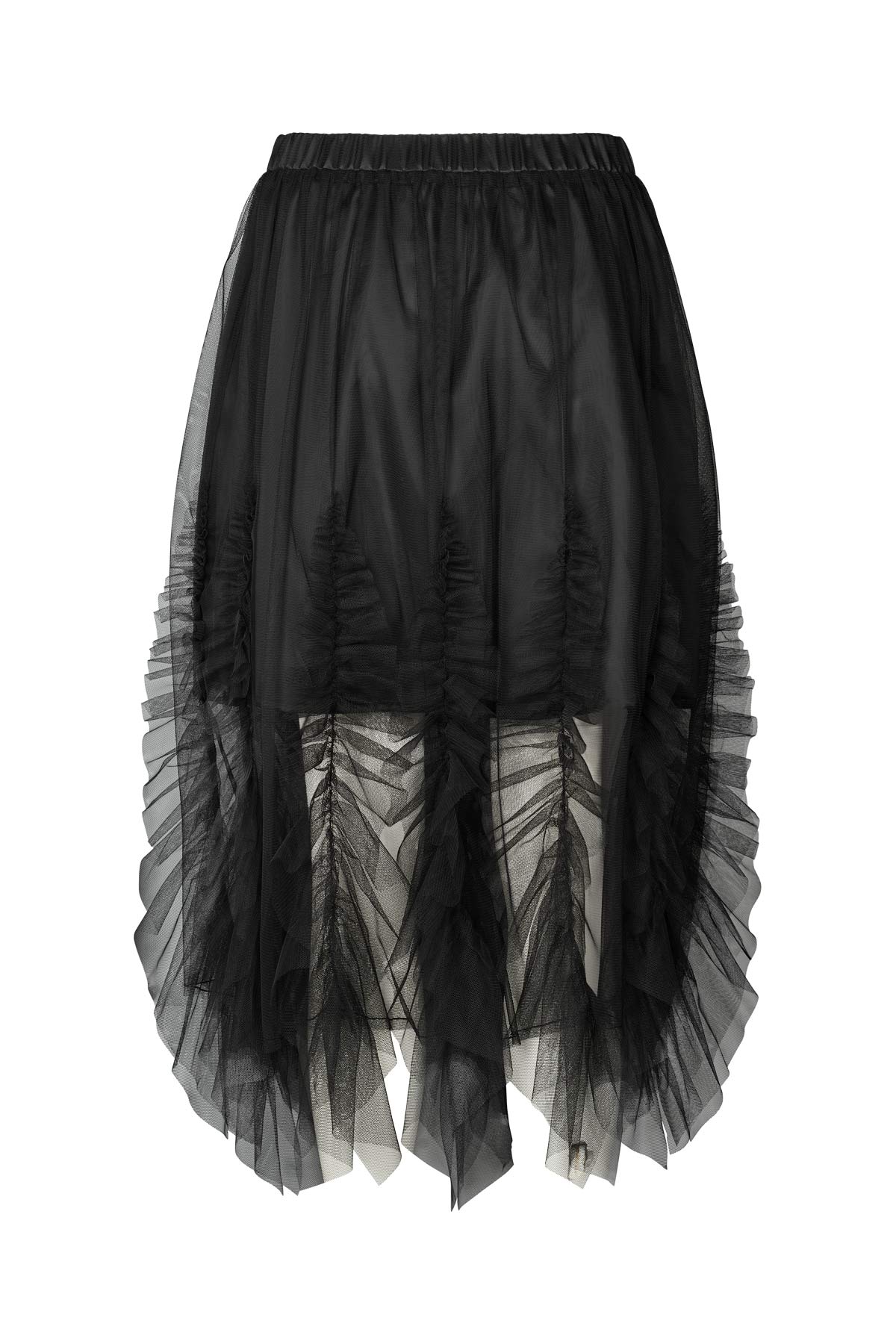 Glenda - Frilly tulle skirt I Black