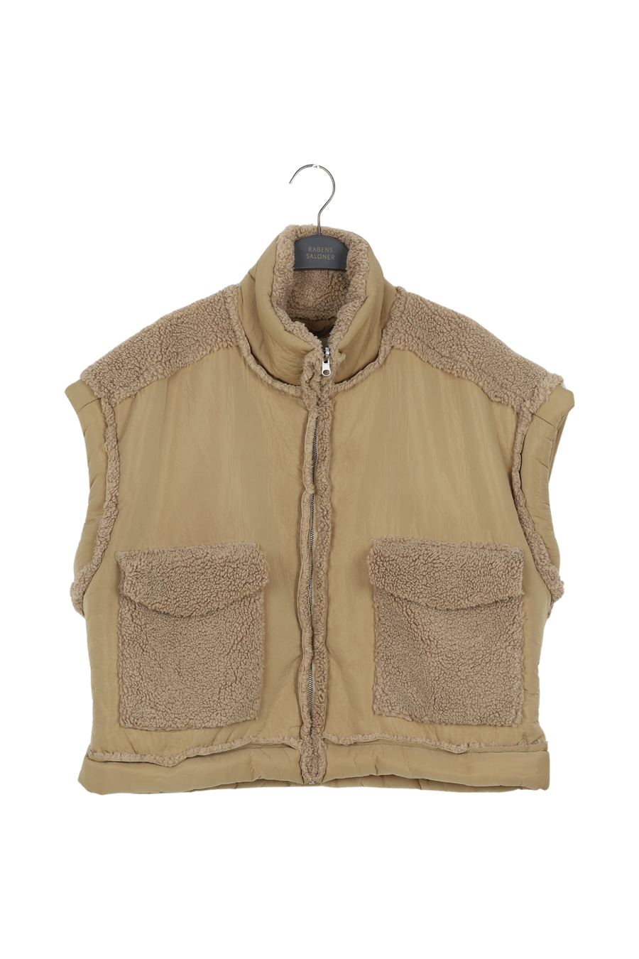PreLoved Tamys - Faux shearling tunic vest I Amber - XS/S