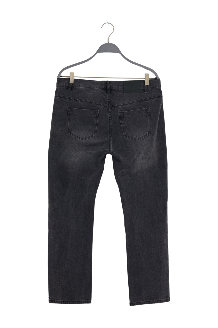 PreLoved Fine - Denim black cropped pants I Washed black denim - 30