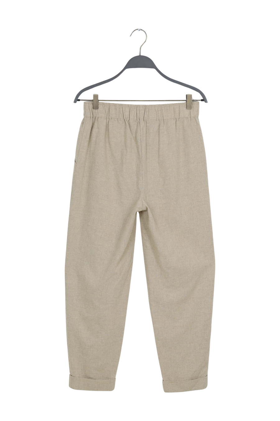 PreLoved Frances - Fine felt comfy pants I Oatmeal - S