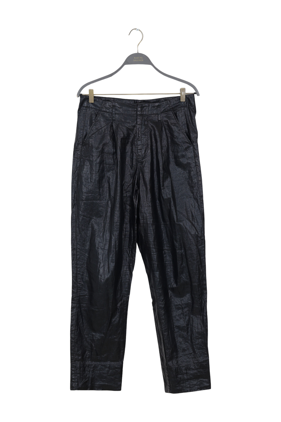 PreLoved Raina - Glazed pleat pants I Black - S