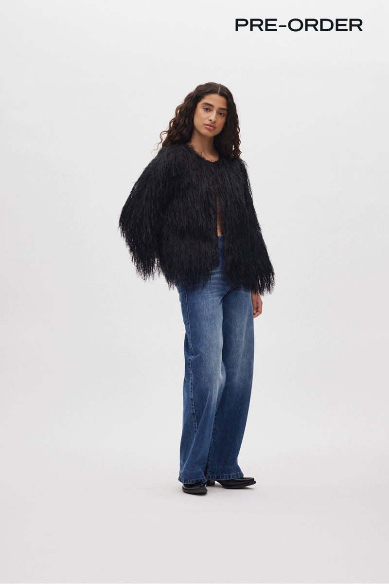 Safi - Plume blouse I PRE-ORDER I Black