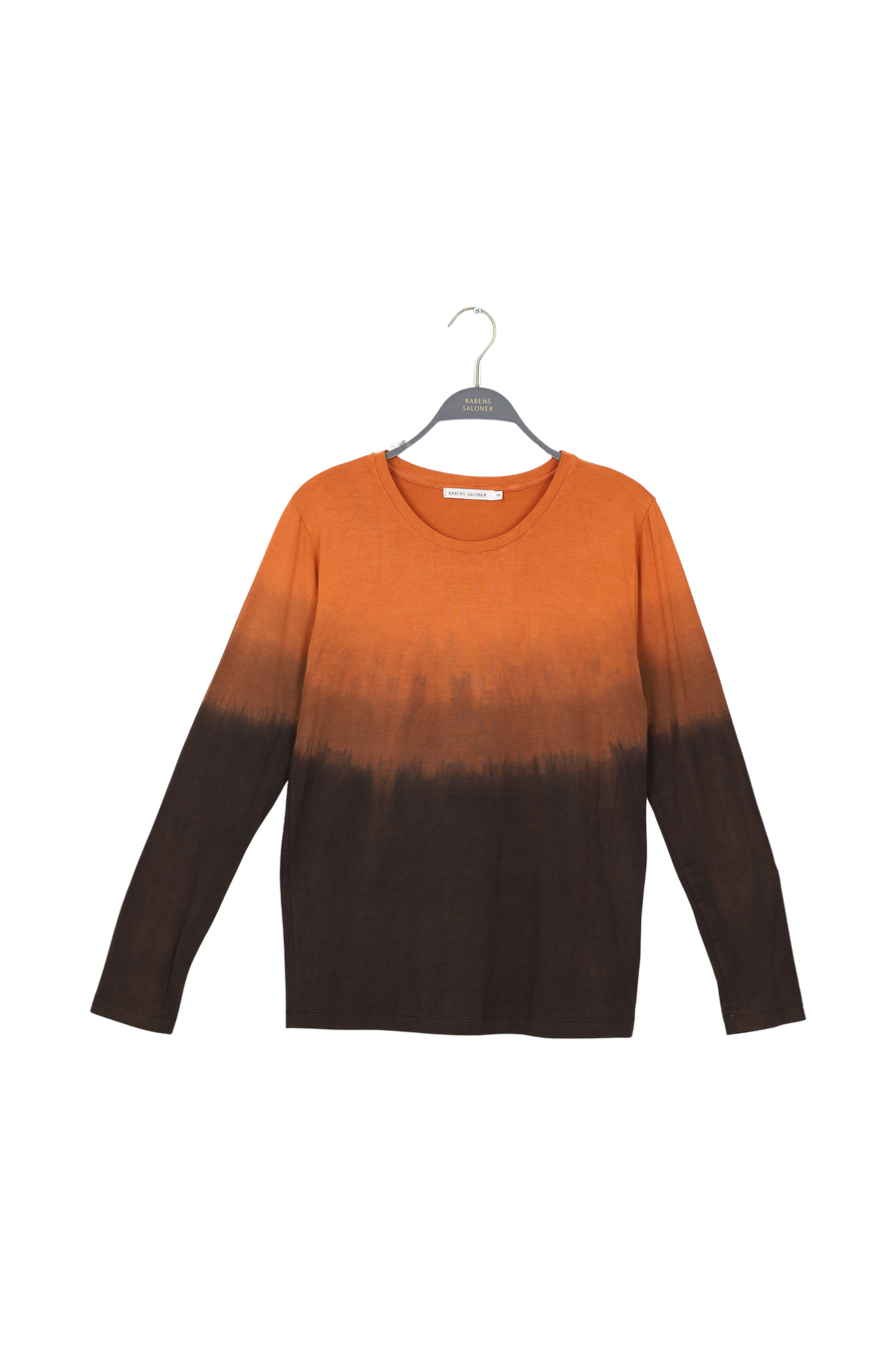 PreLoved Flow long sleeve short t-shirt - Xenia I Burnt orange combo - M