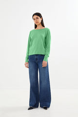 Nemi - Light stretch long sleeve top I Vivid green