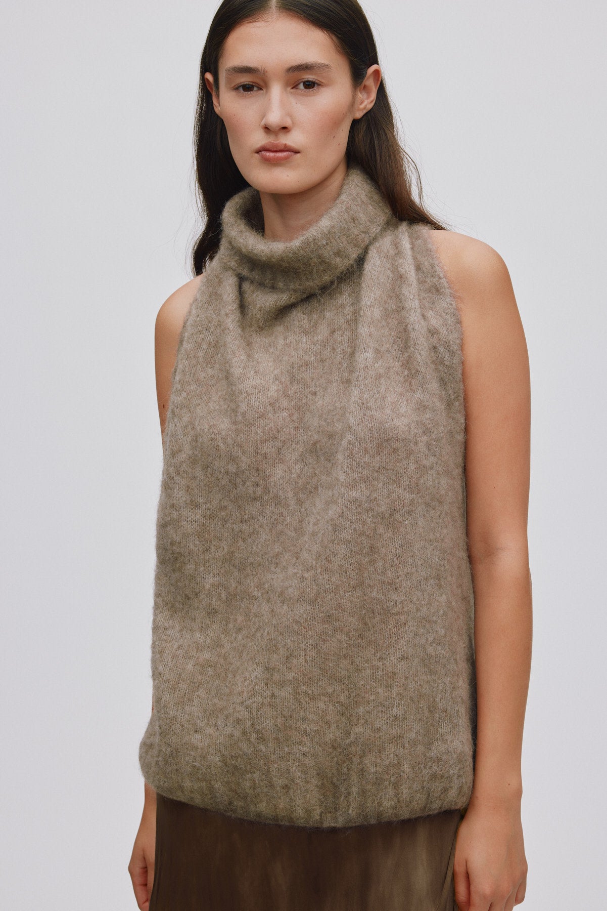 Aifa - Superlight halter top I Mushroom