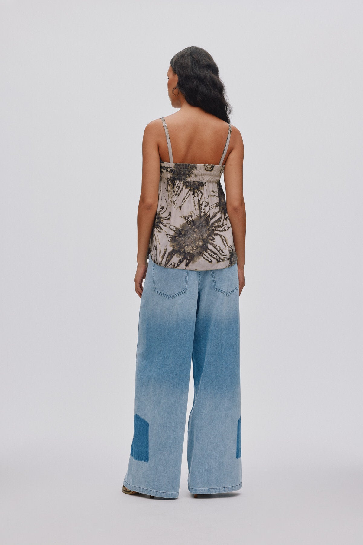 Lane - Light denim wide leg pants I Light washed denim