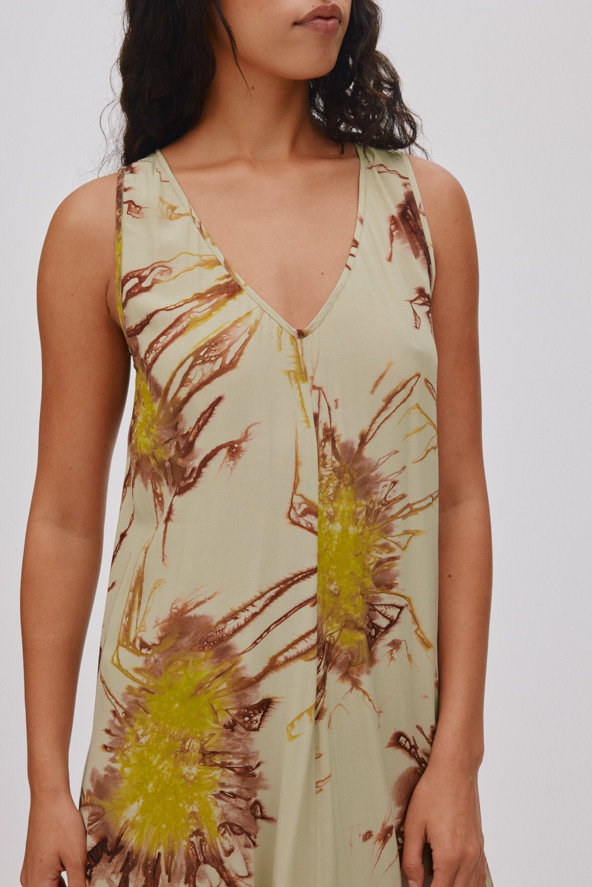 Alpa - Sea urchin long dress I Grey combo