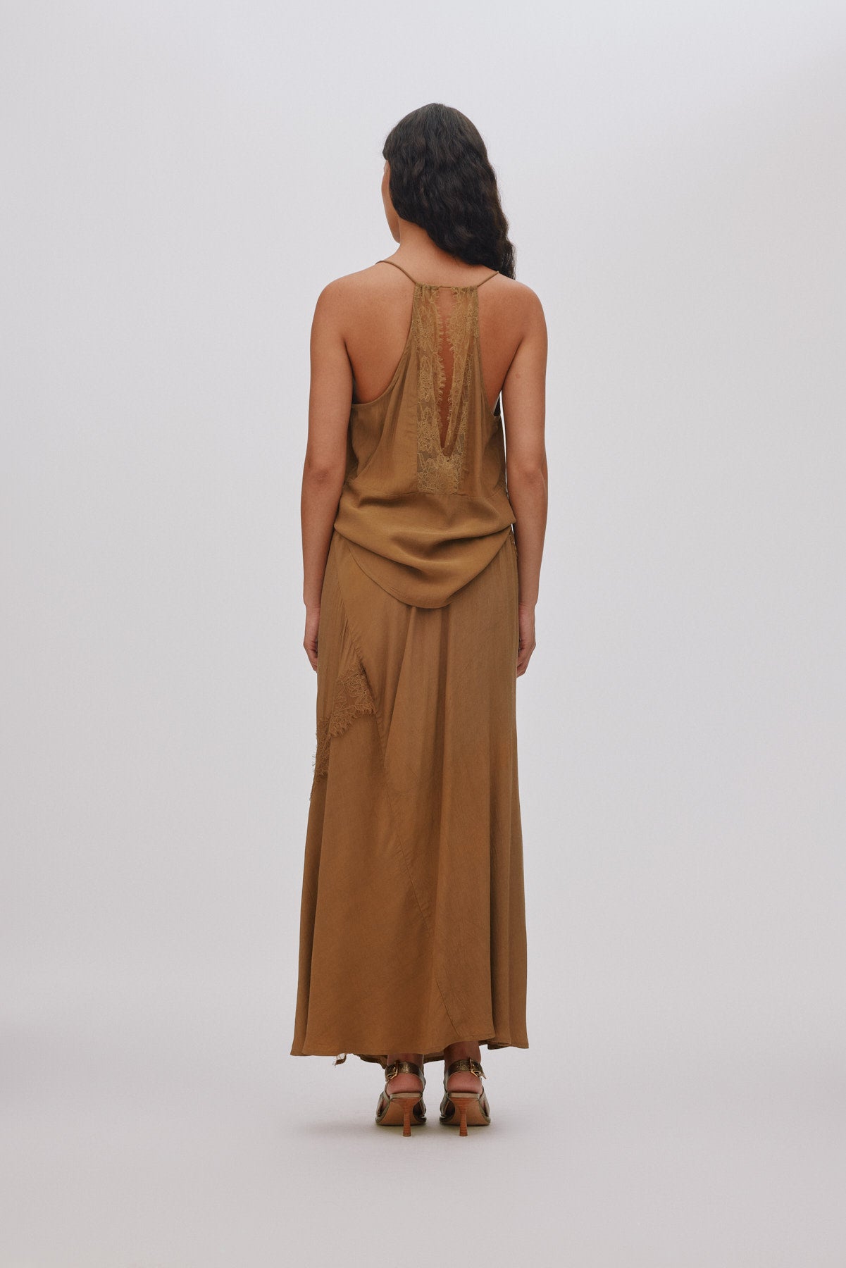 Jodie - Sheer lace camisole I Hazelnut