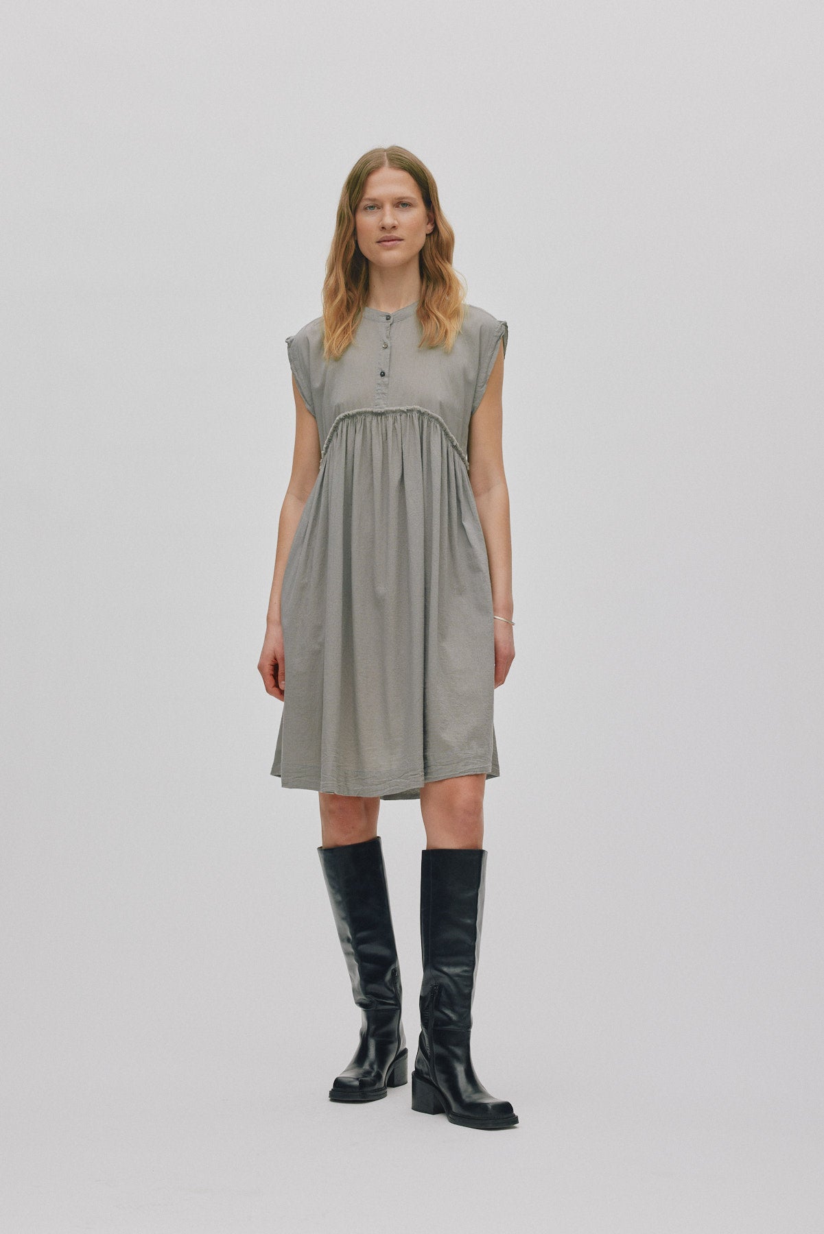 Devina - Cotton dress I Black