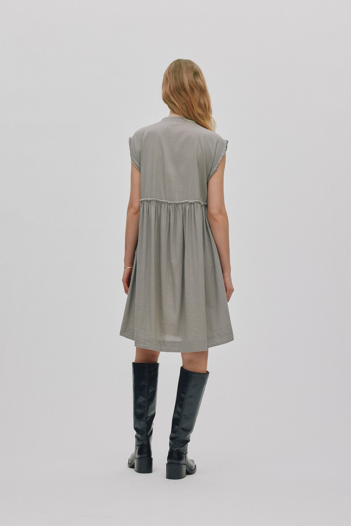 Devina - Cotton dress I Black