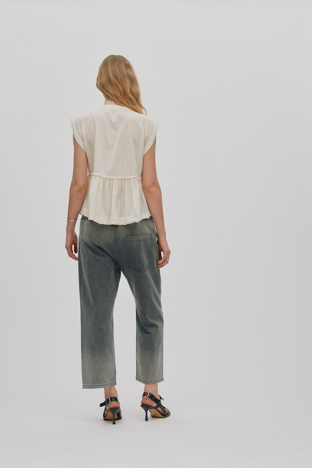Deona - Cotton blouse I Bone