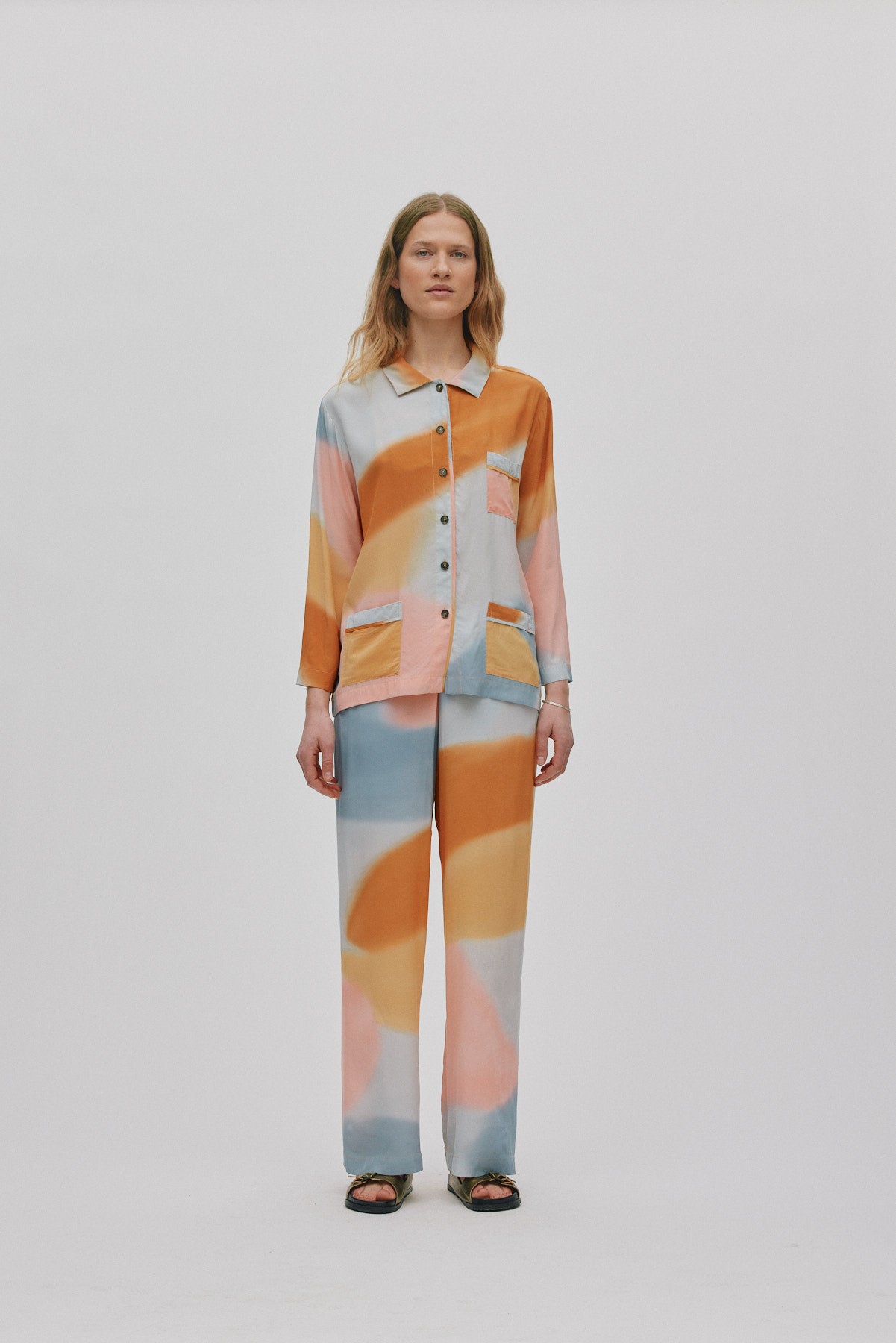 Alisa - Water colour pants I Sunset combo