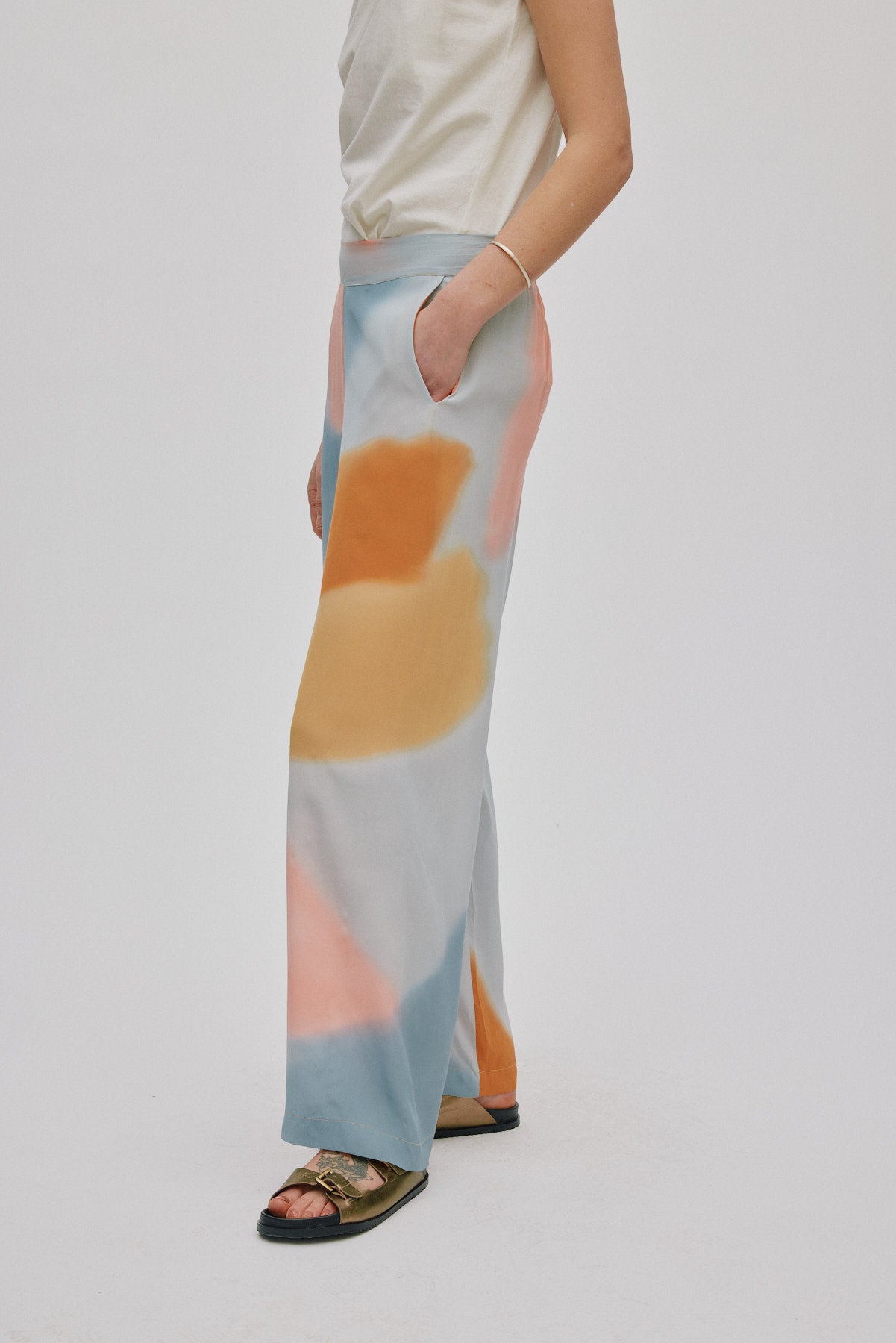 Alisa - Water colour pants I Sunset combo