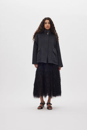 Magna - Plume combo full skirt I Black