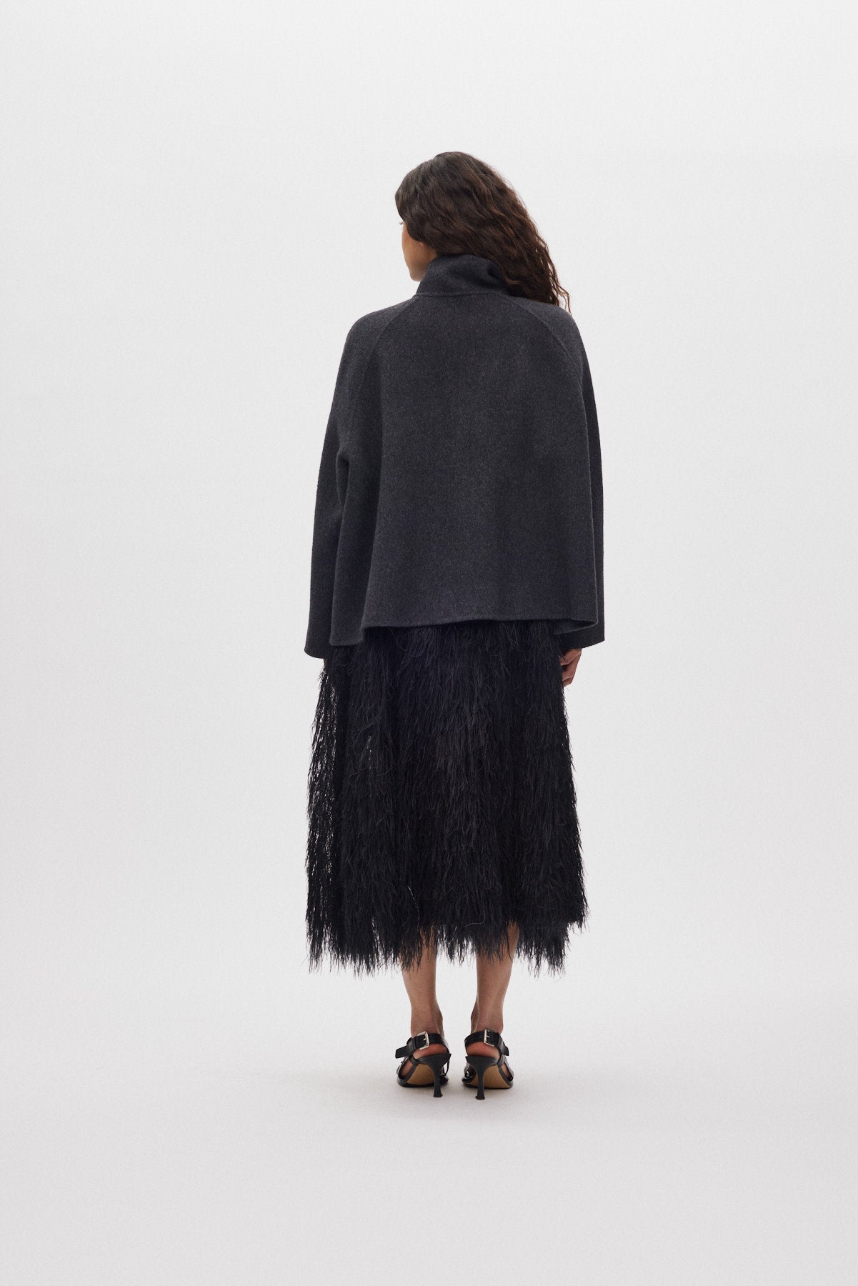 Magna - Plume combo full skirt I PRE-ORDER I Black