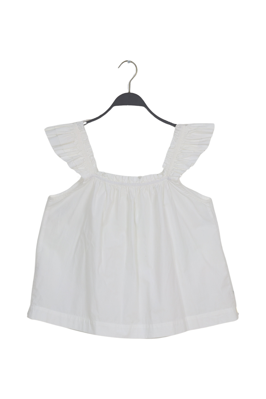 PreLoved Inis - Poplin frill top - M