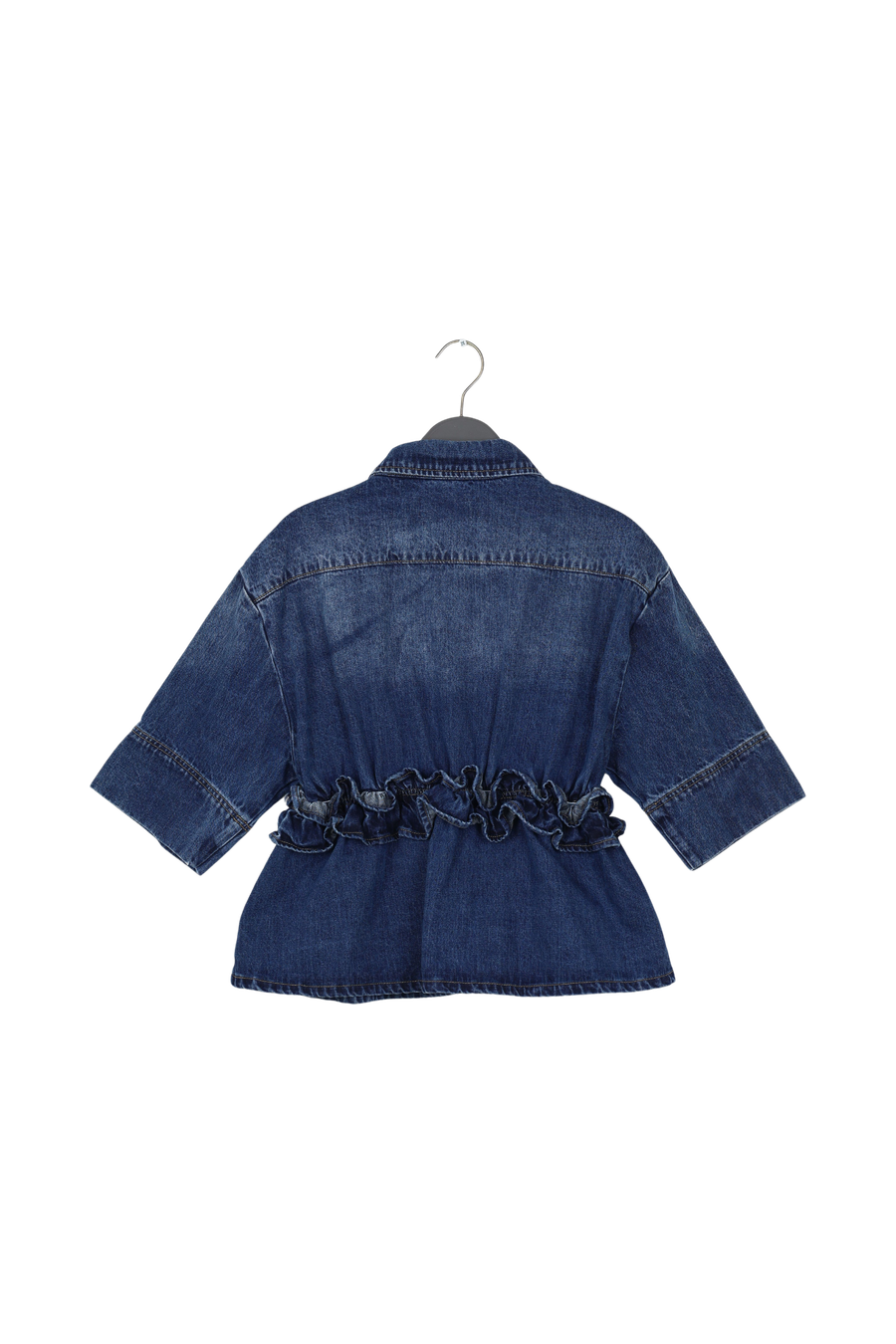 PreLoved Paige - Denim shirt jacket I Dark washed indigo - S