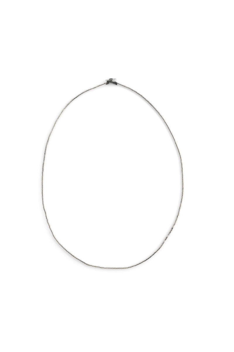 Nafsu - Silver tube bead necklace I Silver