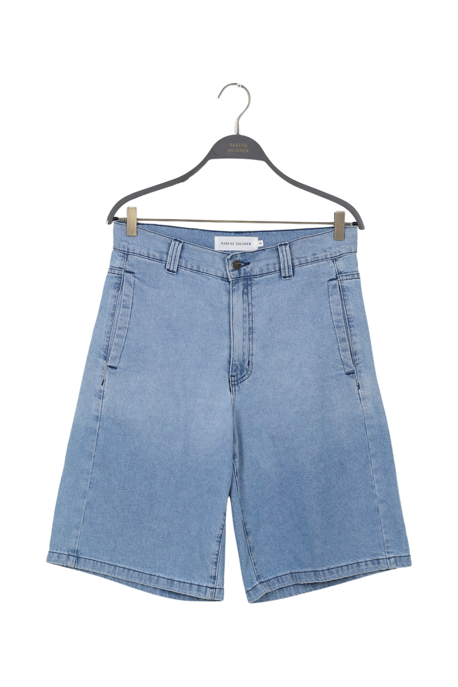 PreLoved Raha - Denim light wide shorts I Light washed denim - M
