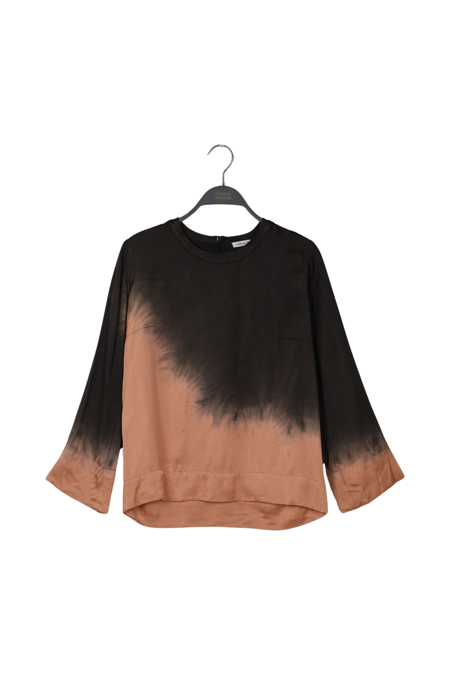 PreLoved Coastal 3/4 sleeve top - Herta I Black peachy combo - S