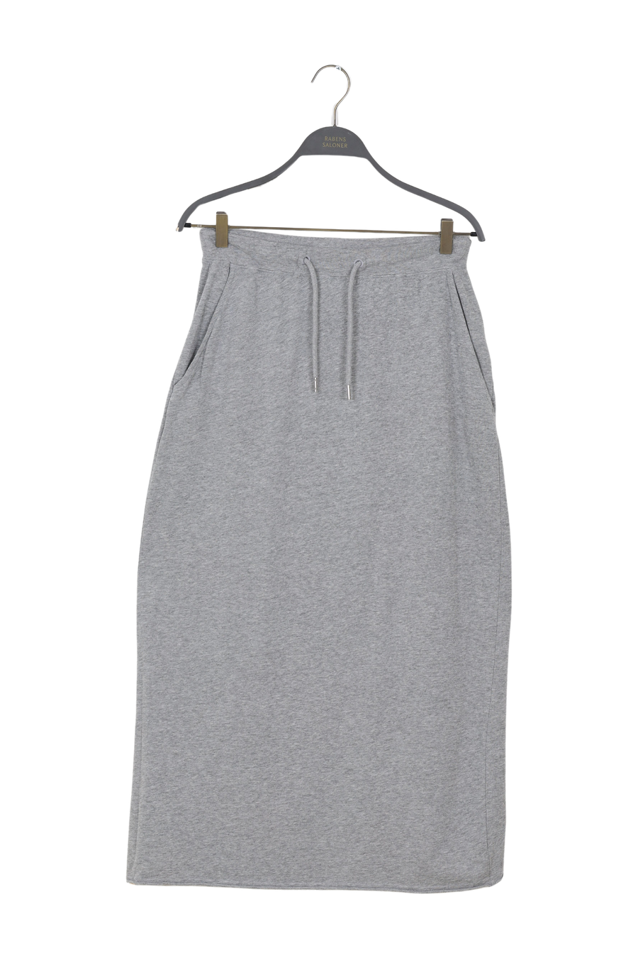 PreLoved Hanni - Light stretch long skirt I Grey melange - M