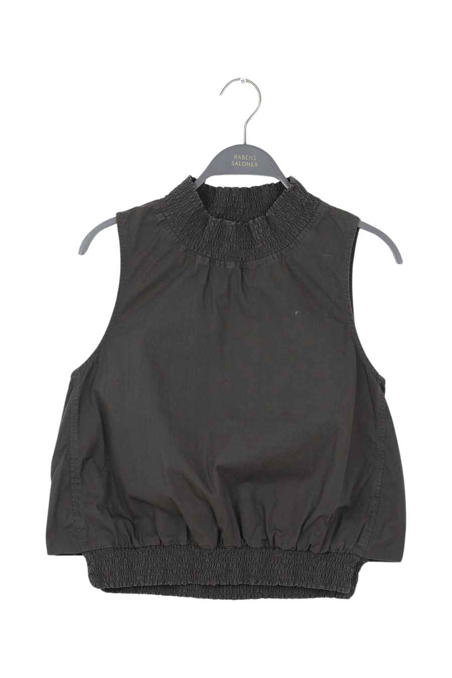PreLoved Fiola - Poplin heavy shirring top I Pirate black - S